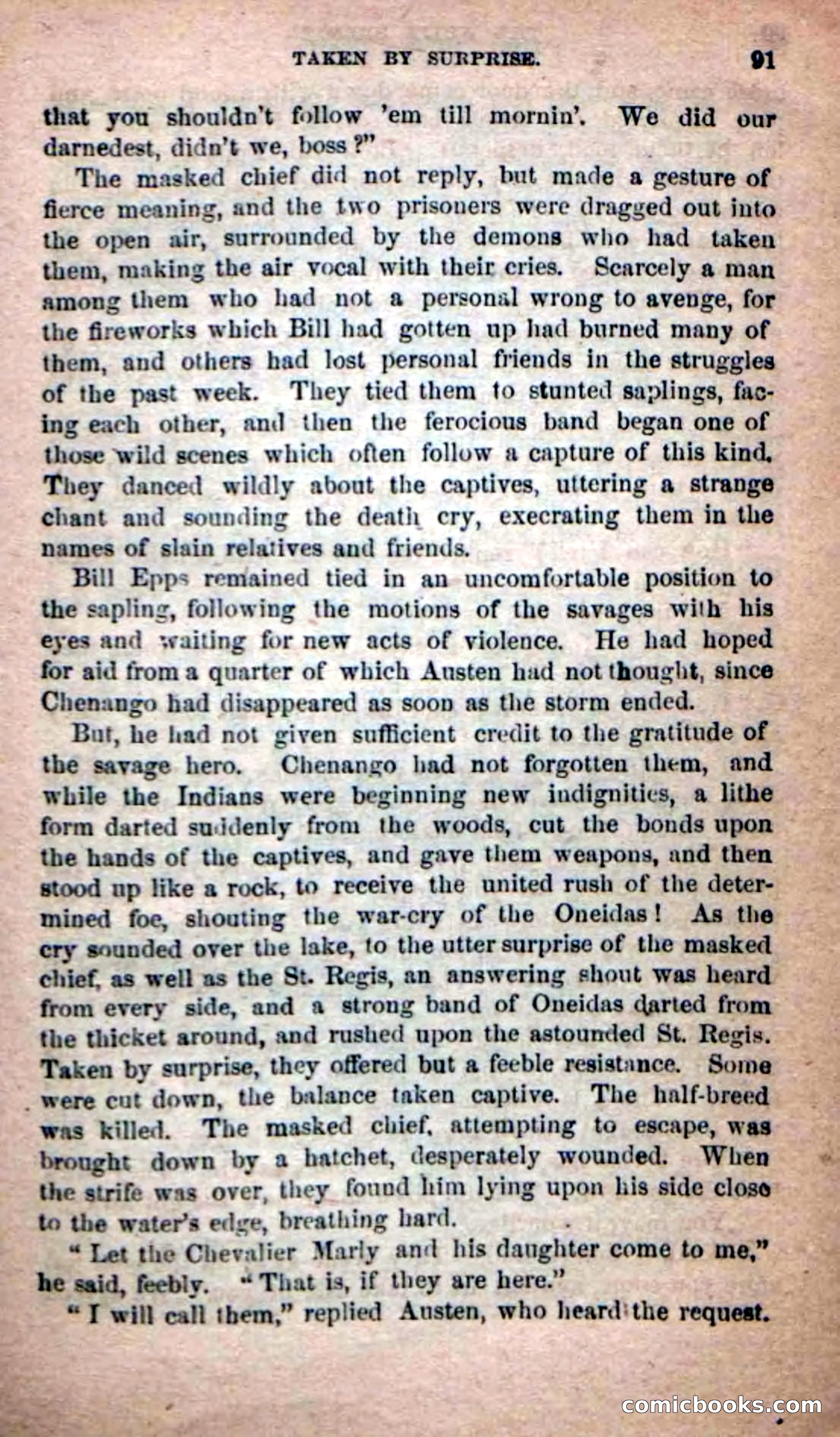 Beadle's Dime Novels No. 215: The White Hermit — page 87 of 98