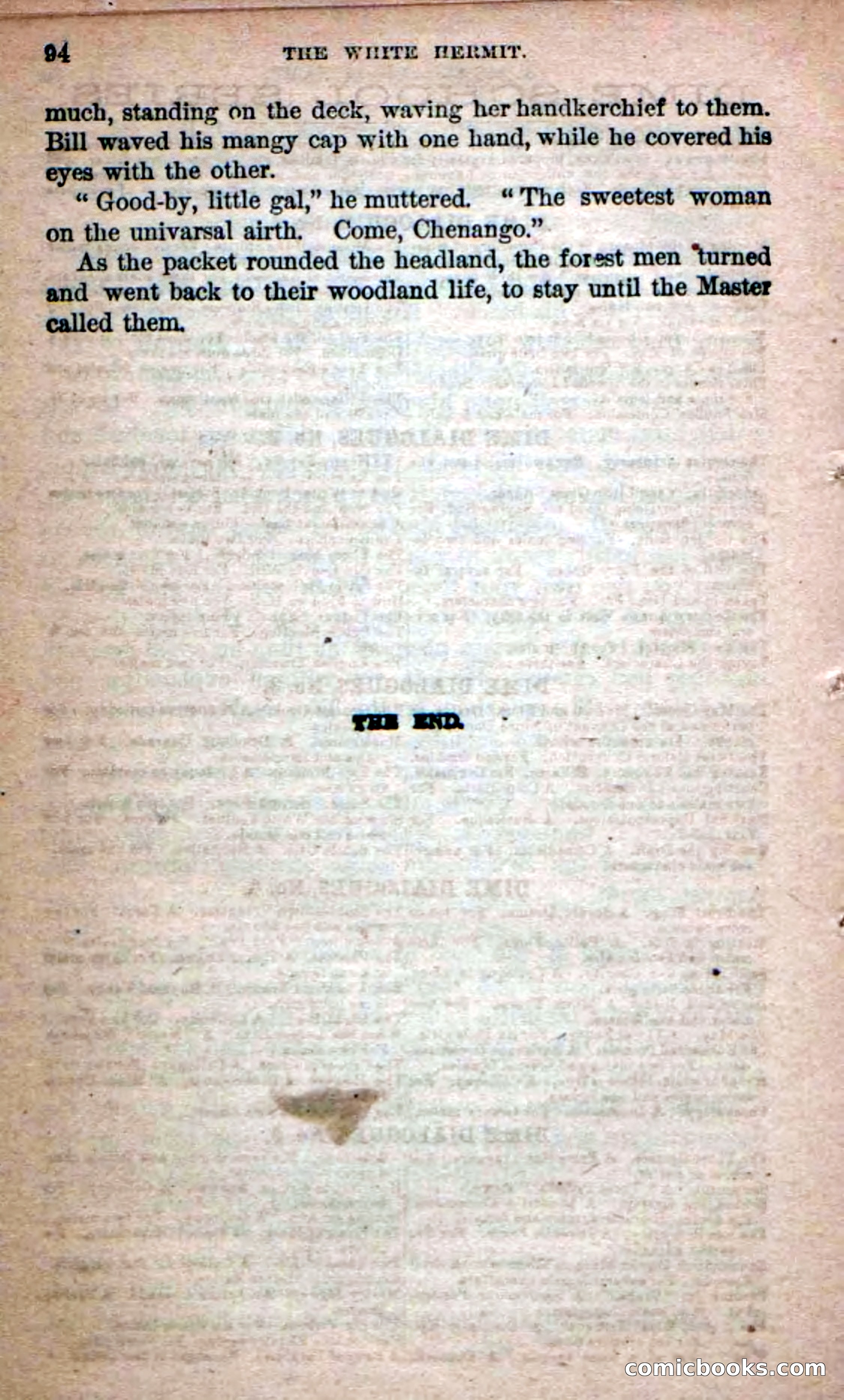 Beadle's Dime Novels No. 215: The White Hermit — page 90 of 98