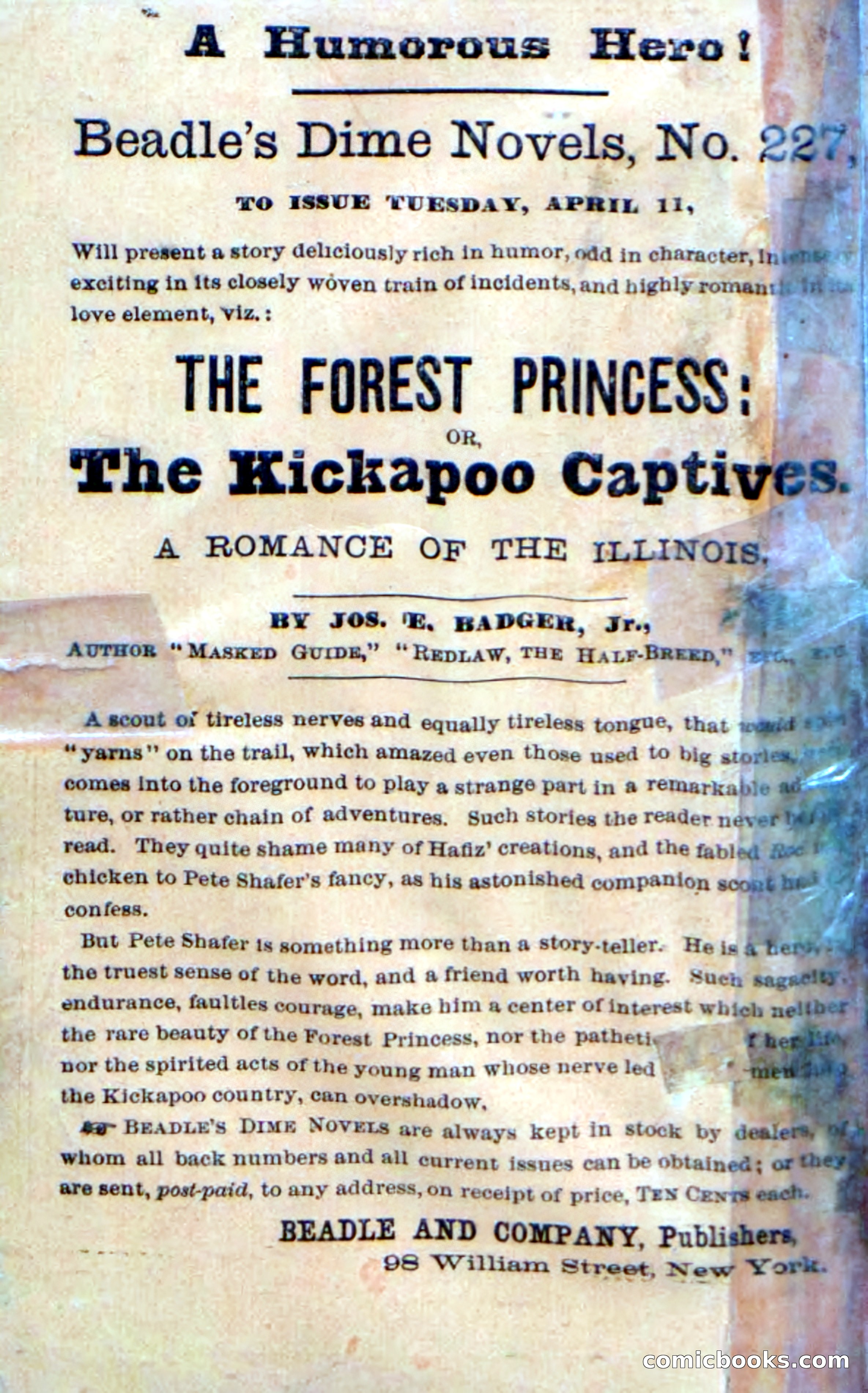 Beadle's Dime Novels No. 226: The Mustang-Hunters — page 2 of 100