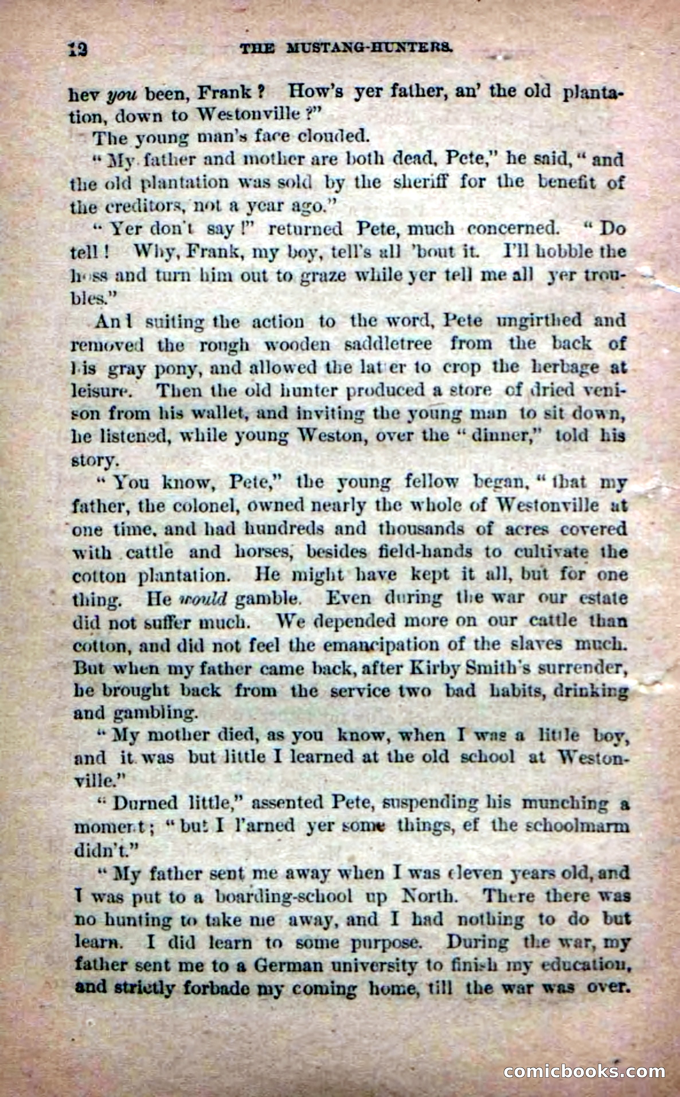 Beadle's Dime Novels No. 226: The Mustang-Hunters — page 10 of 100