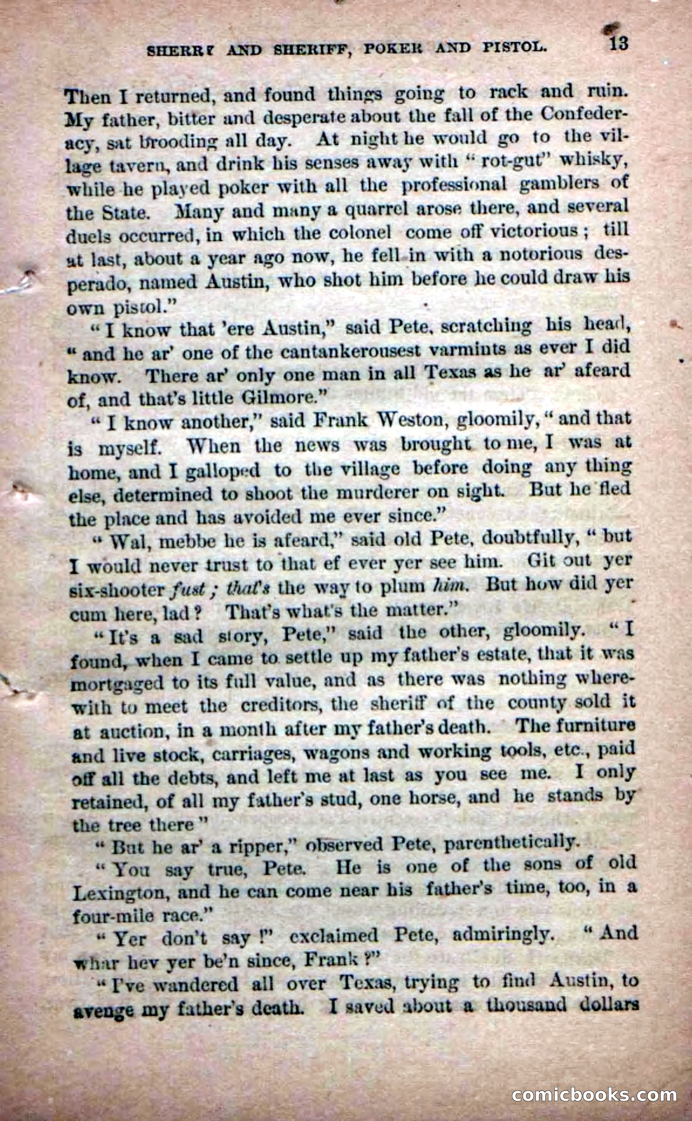 Beadle's Dime Novels No. 226: The Mustang-Hunters — page 11 of 100
