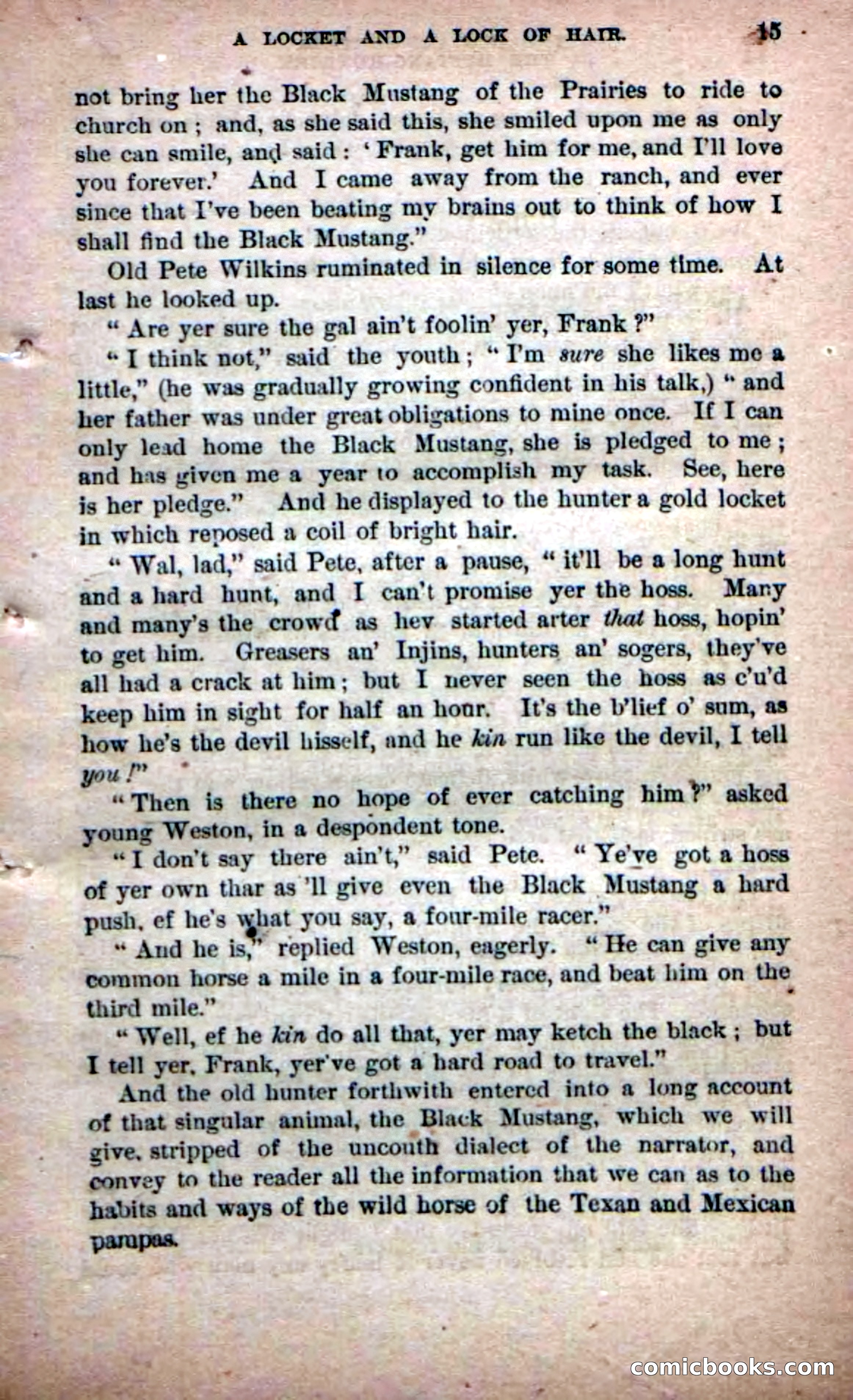 Beadle's Dime Novels No. 226: The Mustang-Hunters — page 13 of 100