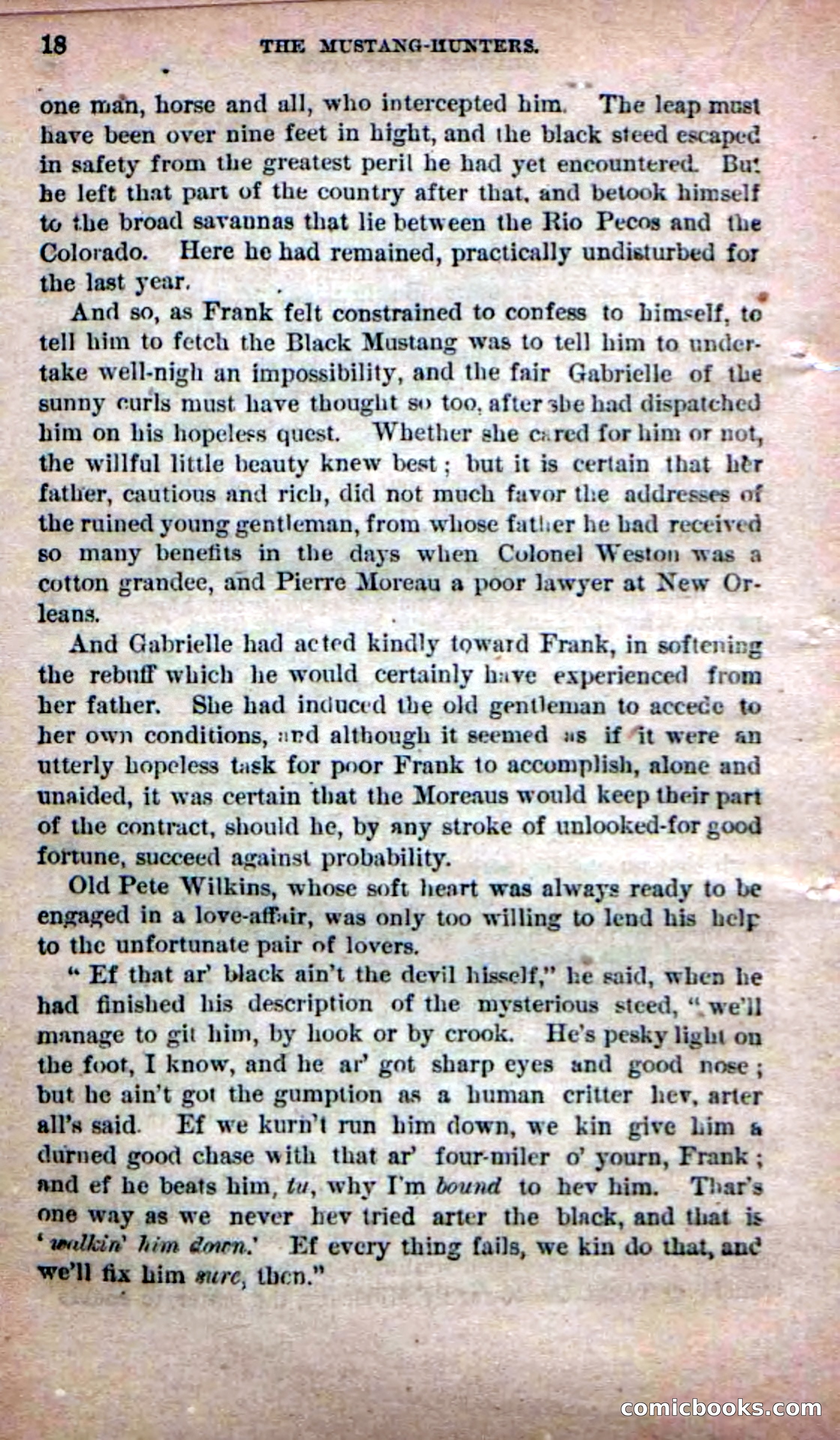 Beadle's Dime Novels No. 226: The Mustang-Hunters — page 16 of 100