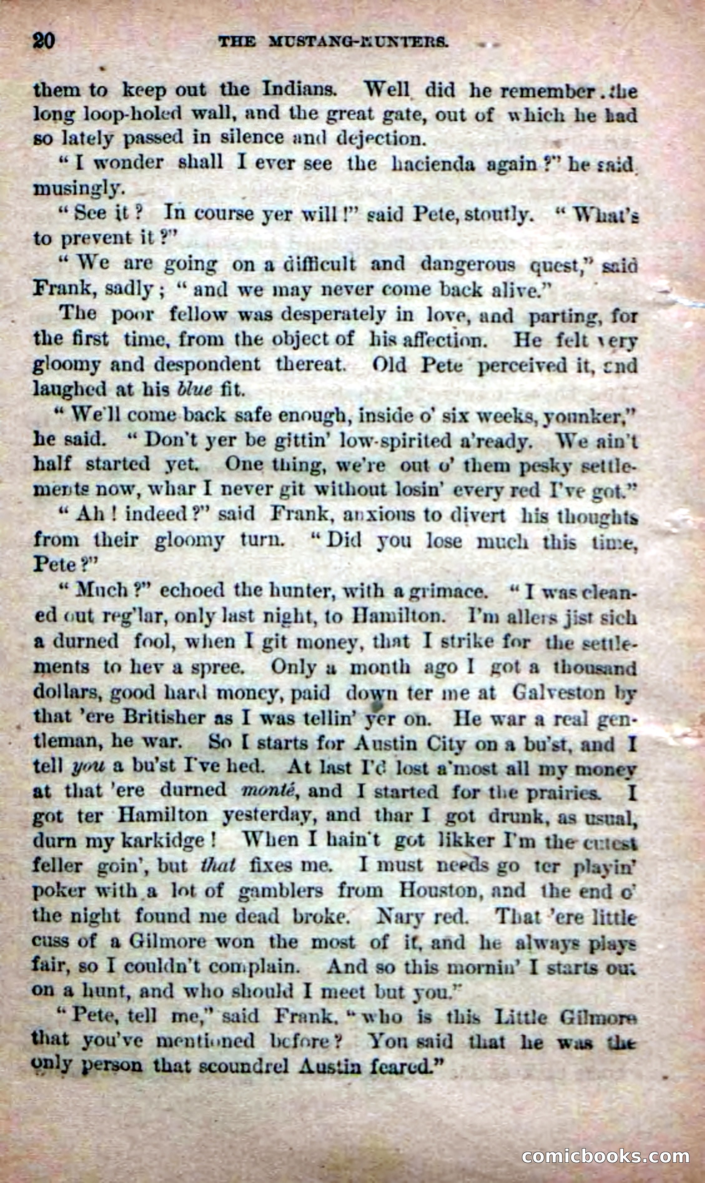 Beadle's Dime Novels No. 226: The Mustang-Hunters — page 18 of 100