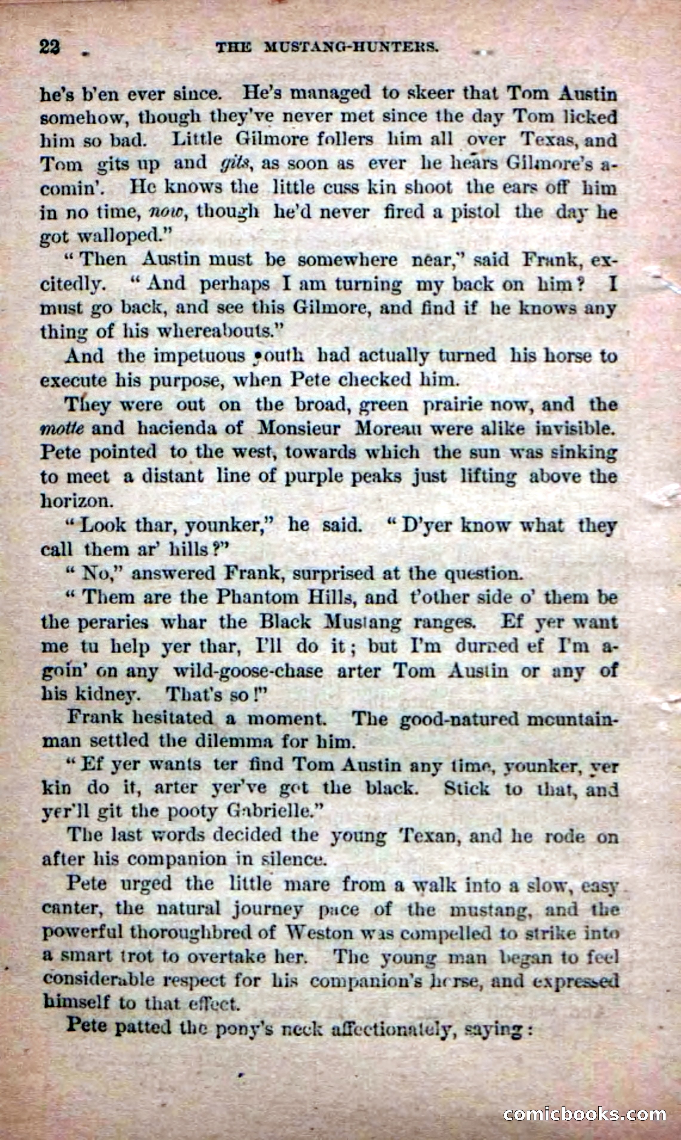 Beadle's Dime Novels No. 226: The Mustang-Hunters — page 20 of 100