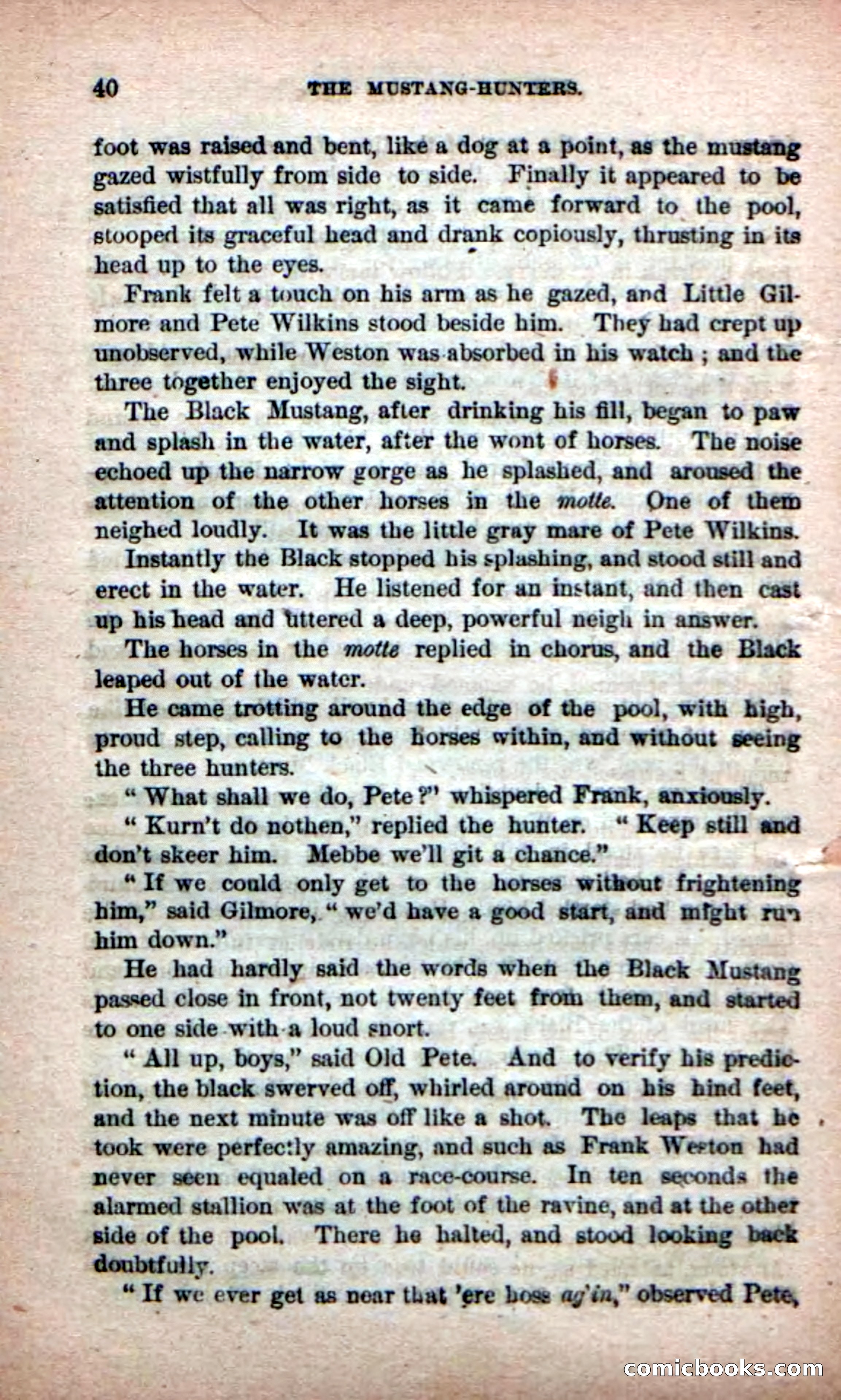 Beadle's Dime Novels No. 226: The Mustang-Hunters — page 38 of 100