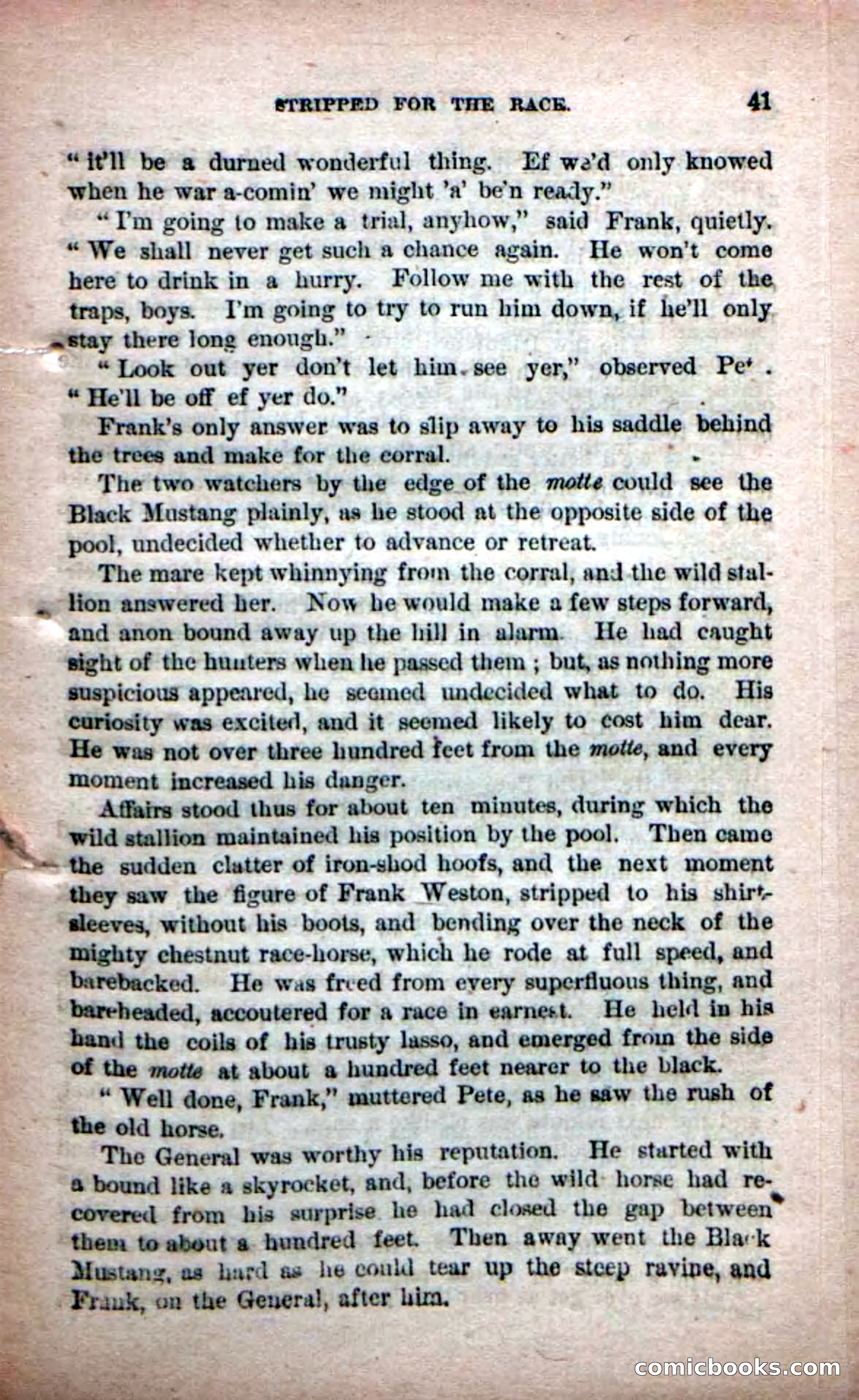 Beadle's Dime Novels No. 226: The Mustang-Hunters — page 39 of 100