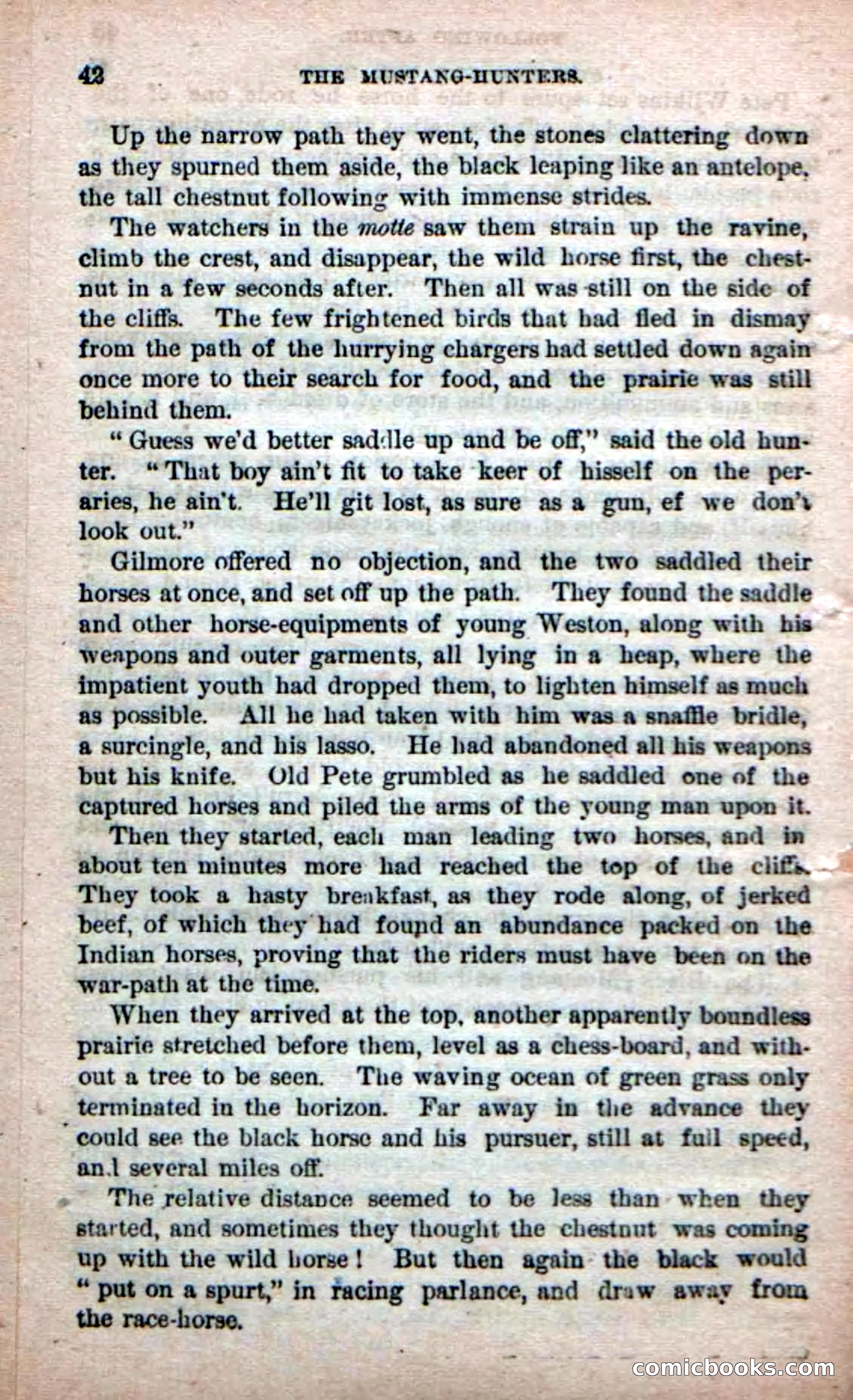 Beadle's Dime Novels No. 226: The Mustang-Hunters — page 40 of 100