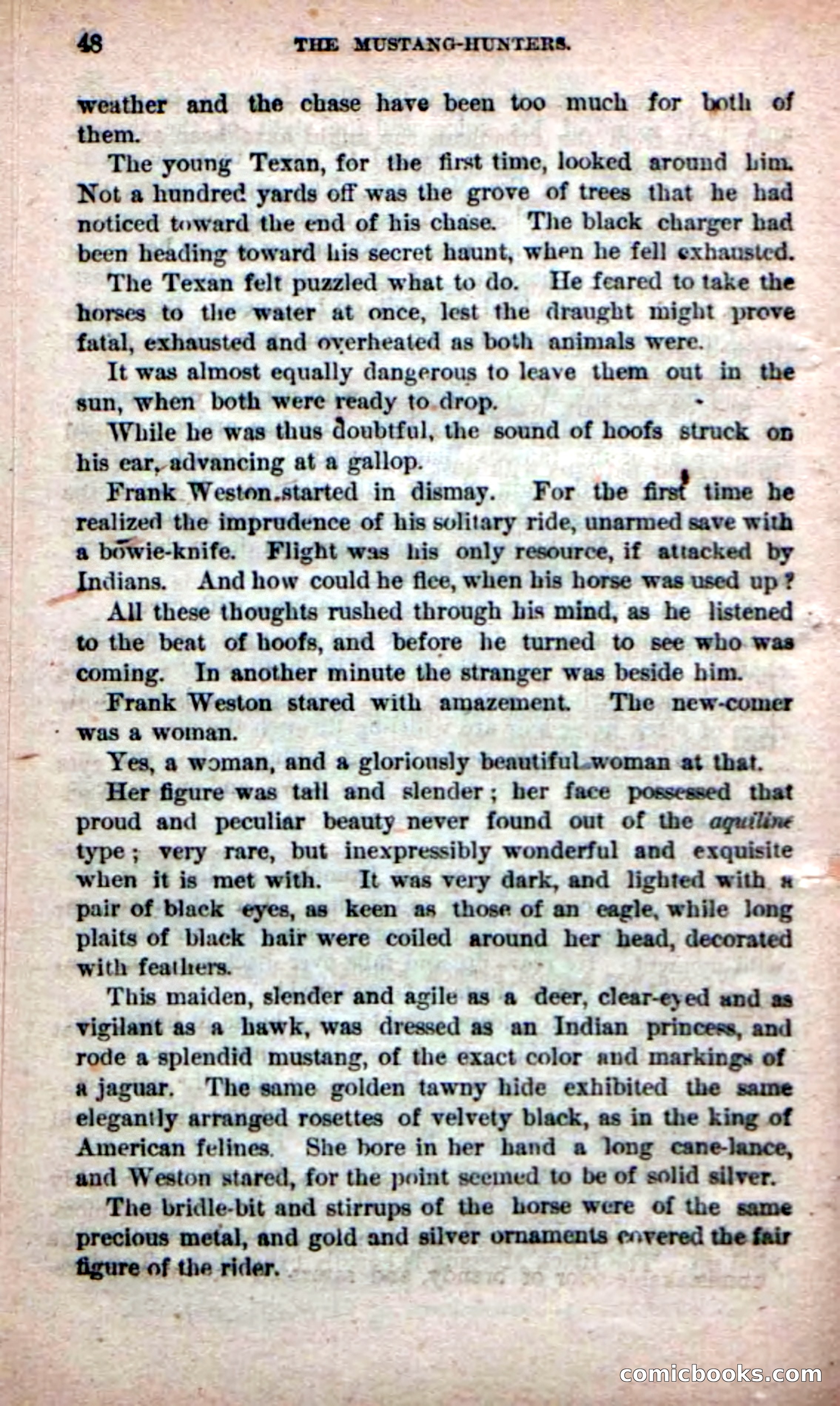 Beadle's Dime Novels No. 226: The Mustang-Hunters — page 46 of 100