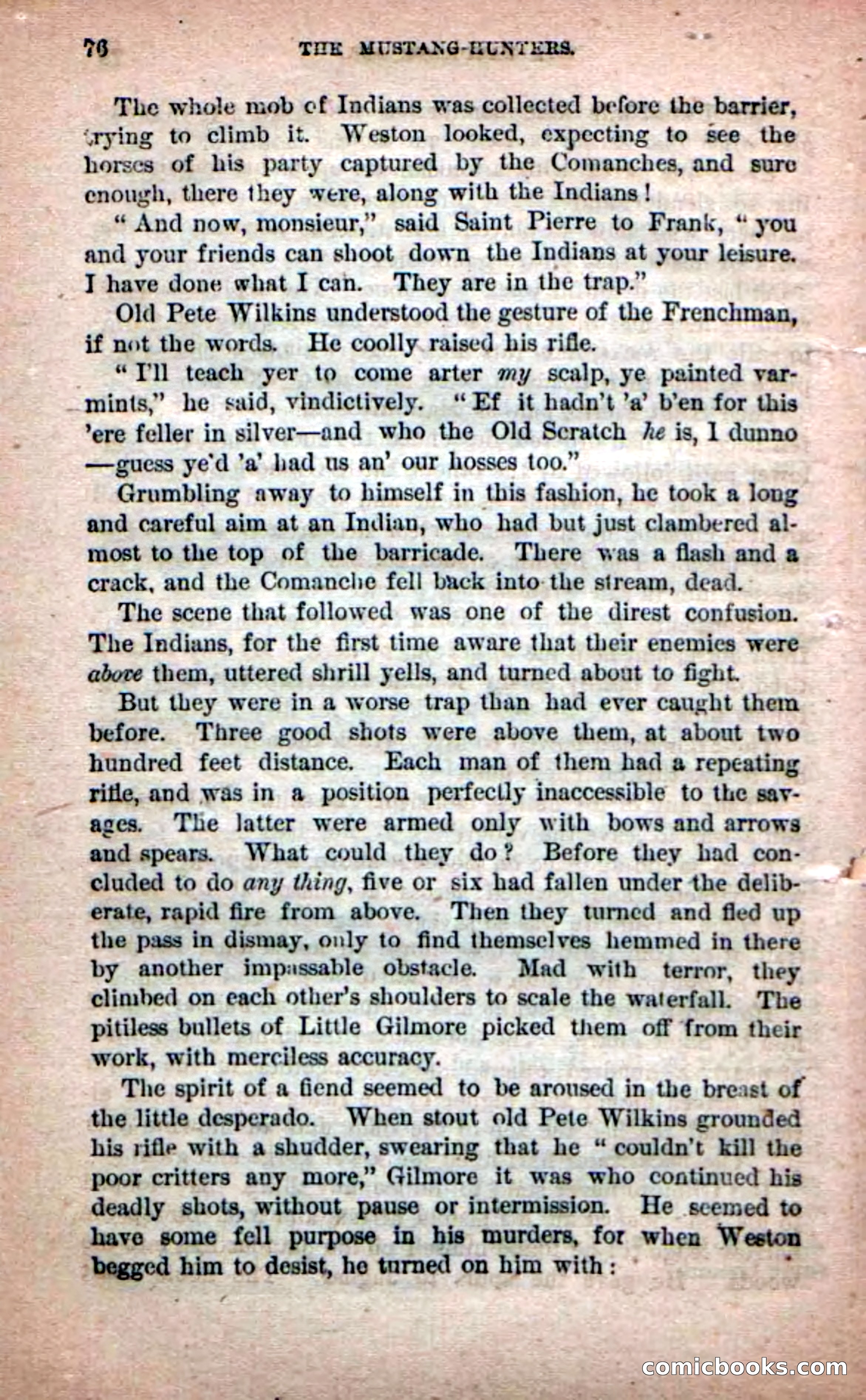 Beadle's Dime Novels No. 226: The Mustang-Hunters — page 74 of 100