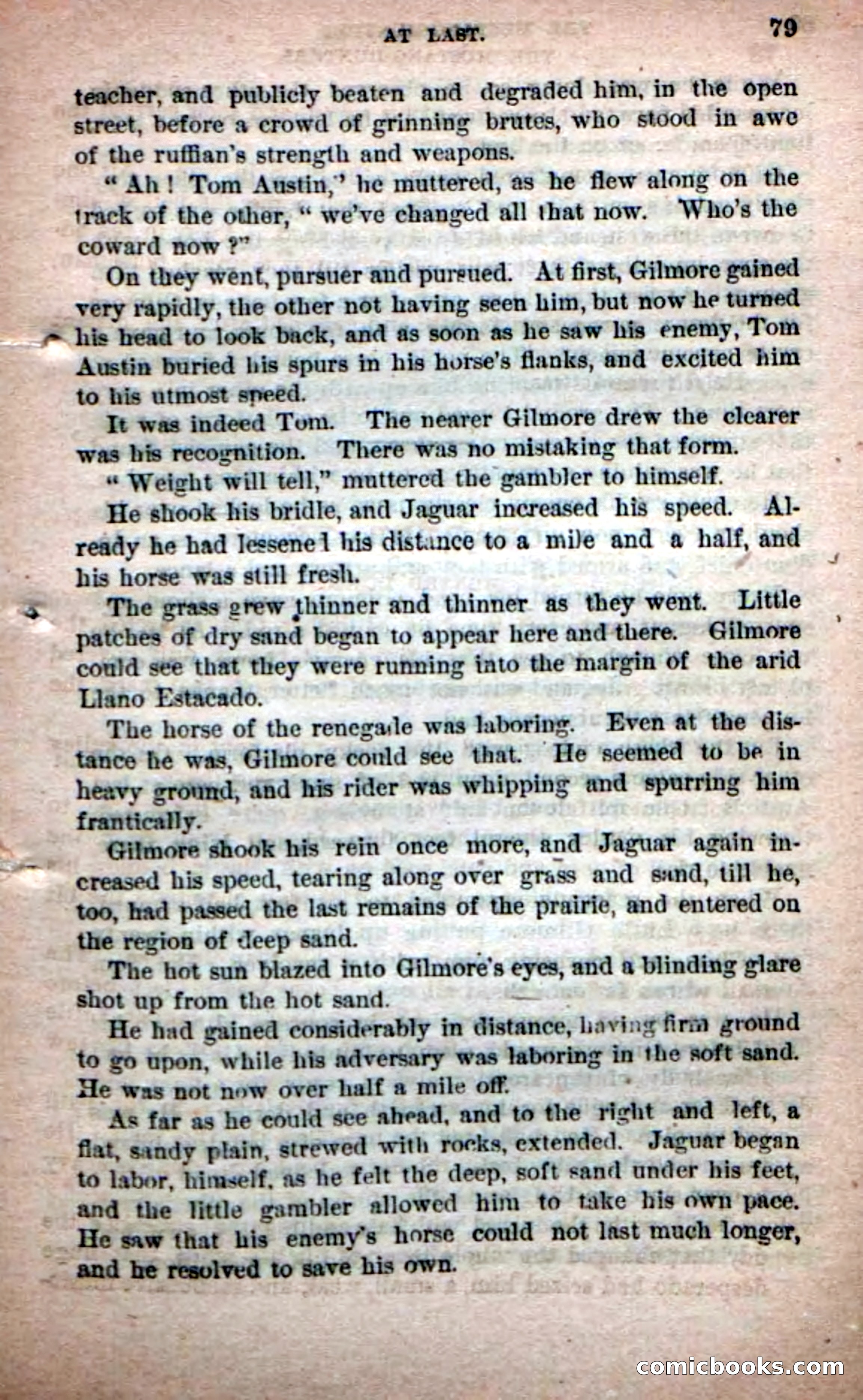 Beadle's Dime Novels No. 226: The Mustang-Hunters — page 77 of 100