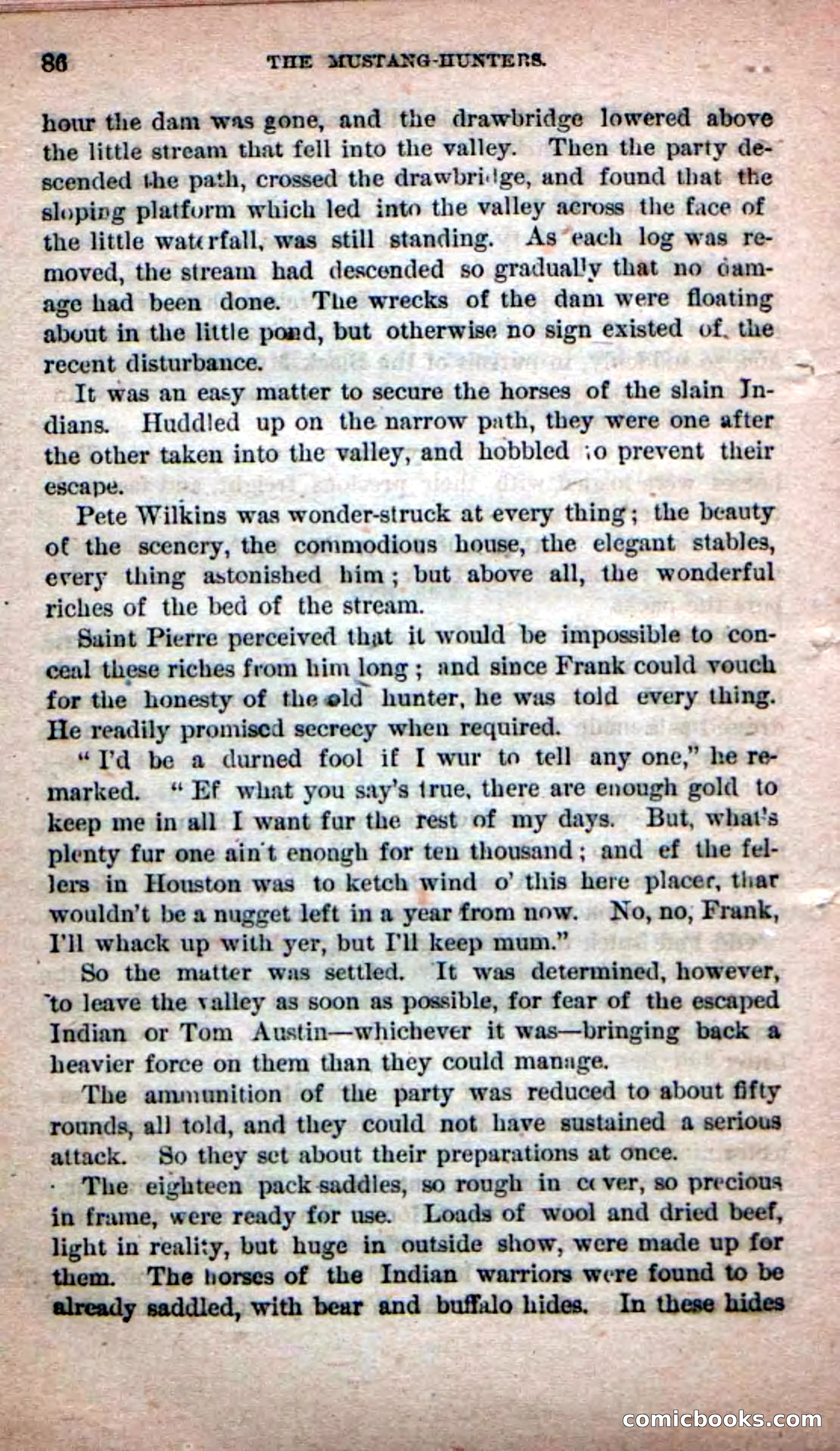 Beadle's Dime Novels No. 226: The Mustang-Hunters — page 84 of 100