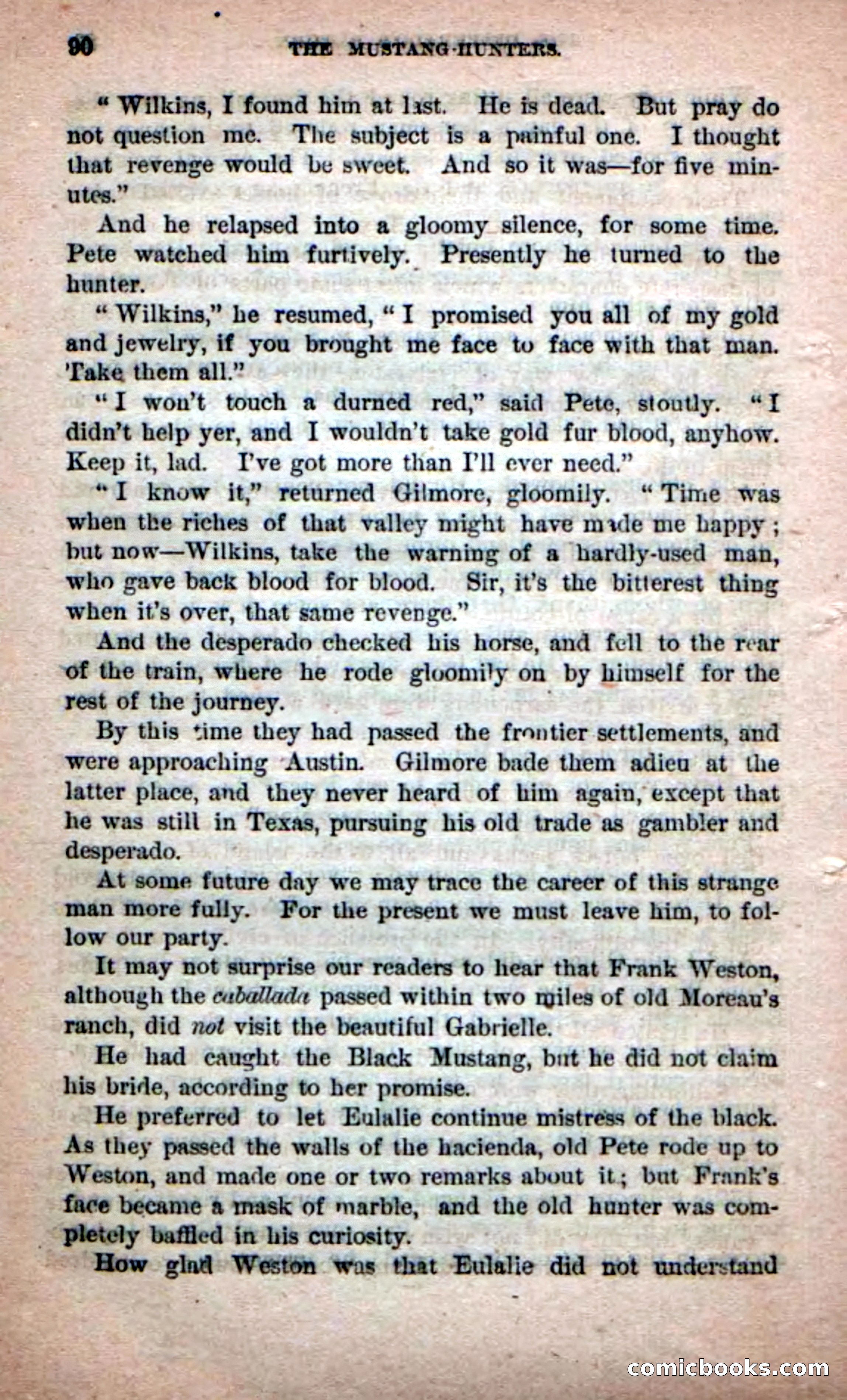 Beadle's Dime Novels No. 226: The Mustang-Hunters — page 88 of 100