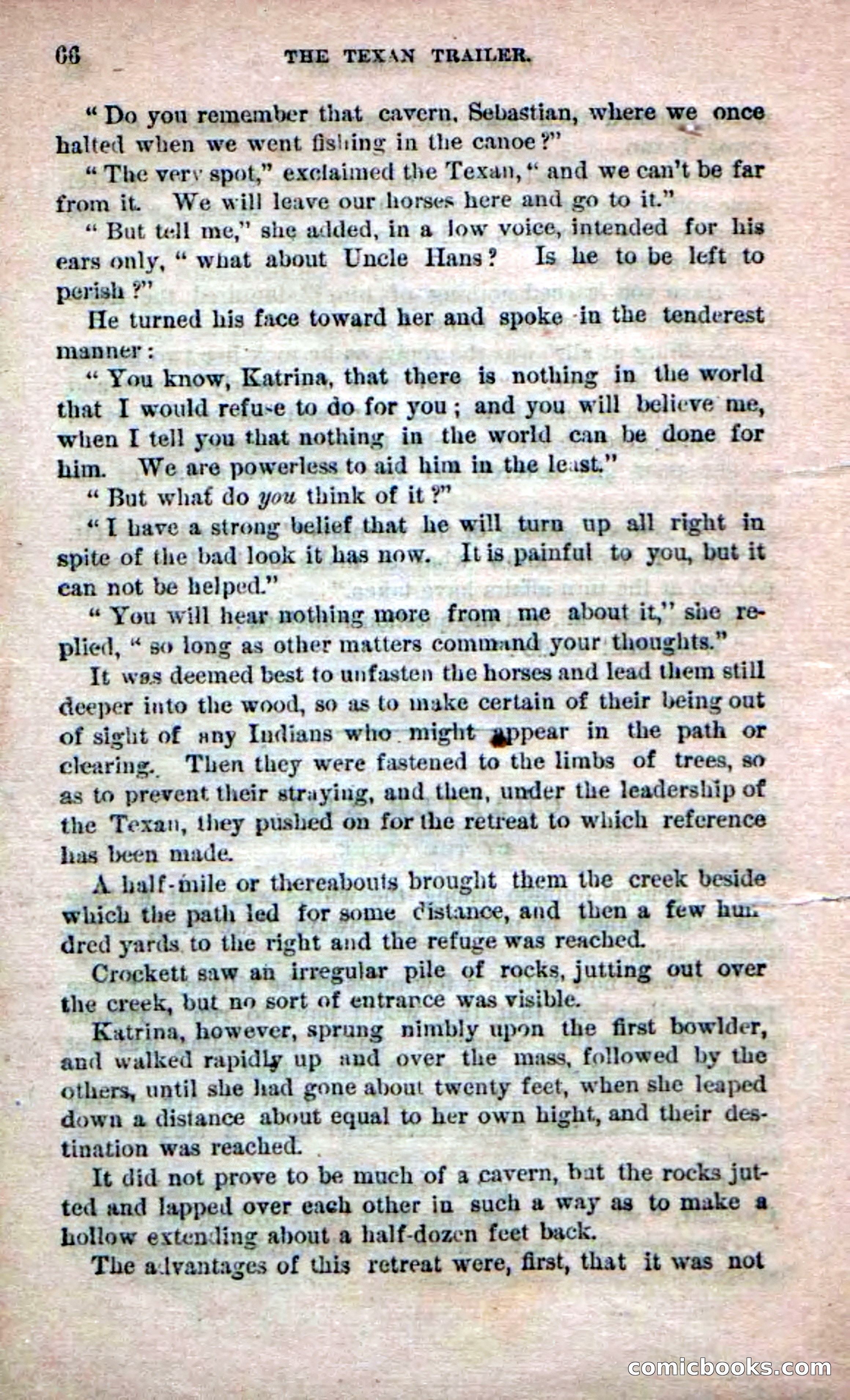 Beadle's Dime Novels No. 231: The Texan Trailer — page 36 of 54