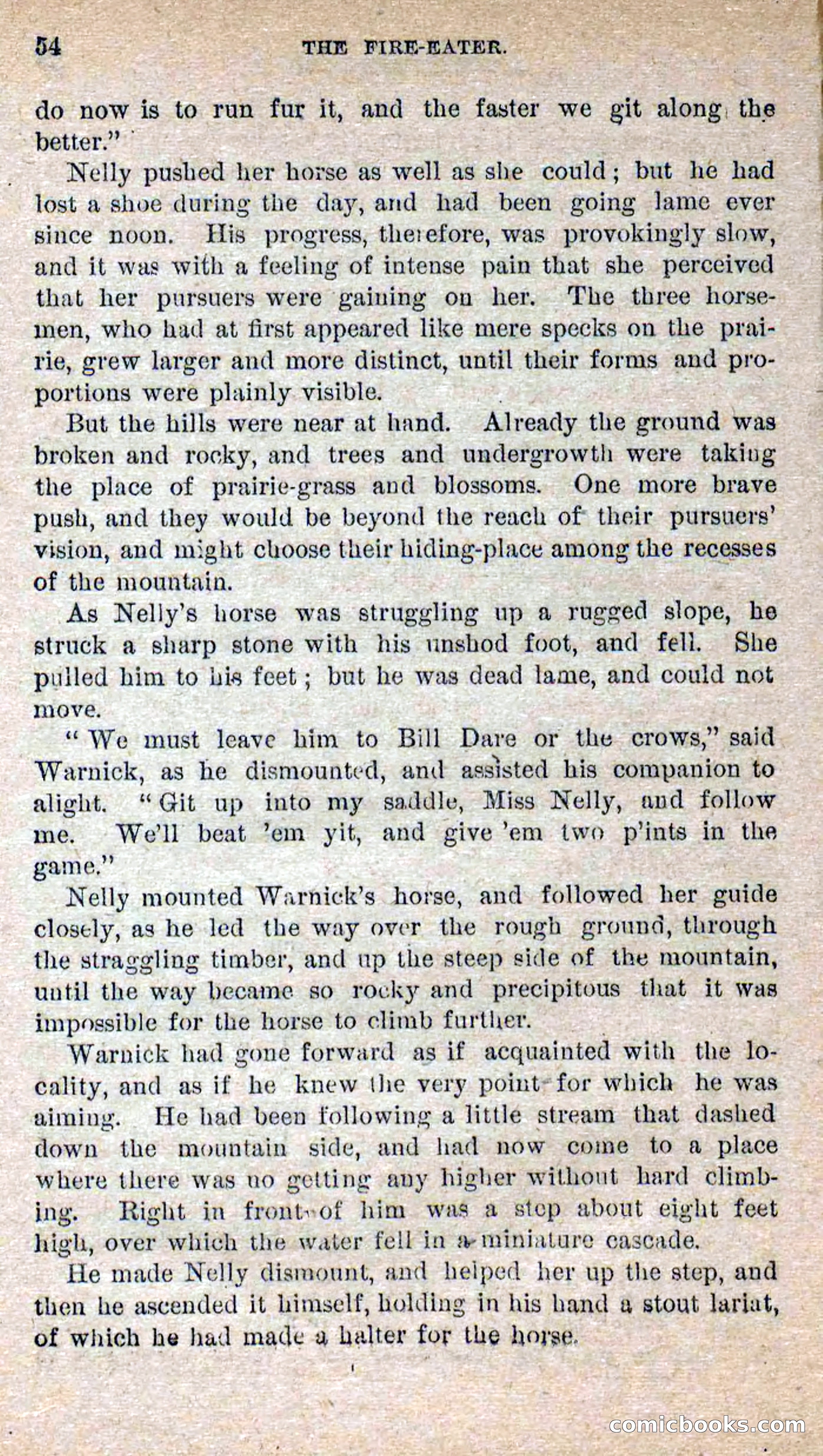 Beadle's Dime Novels No. 251: The Fire-Eater — page 52: Pulp Fiction, 1872