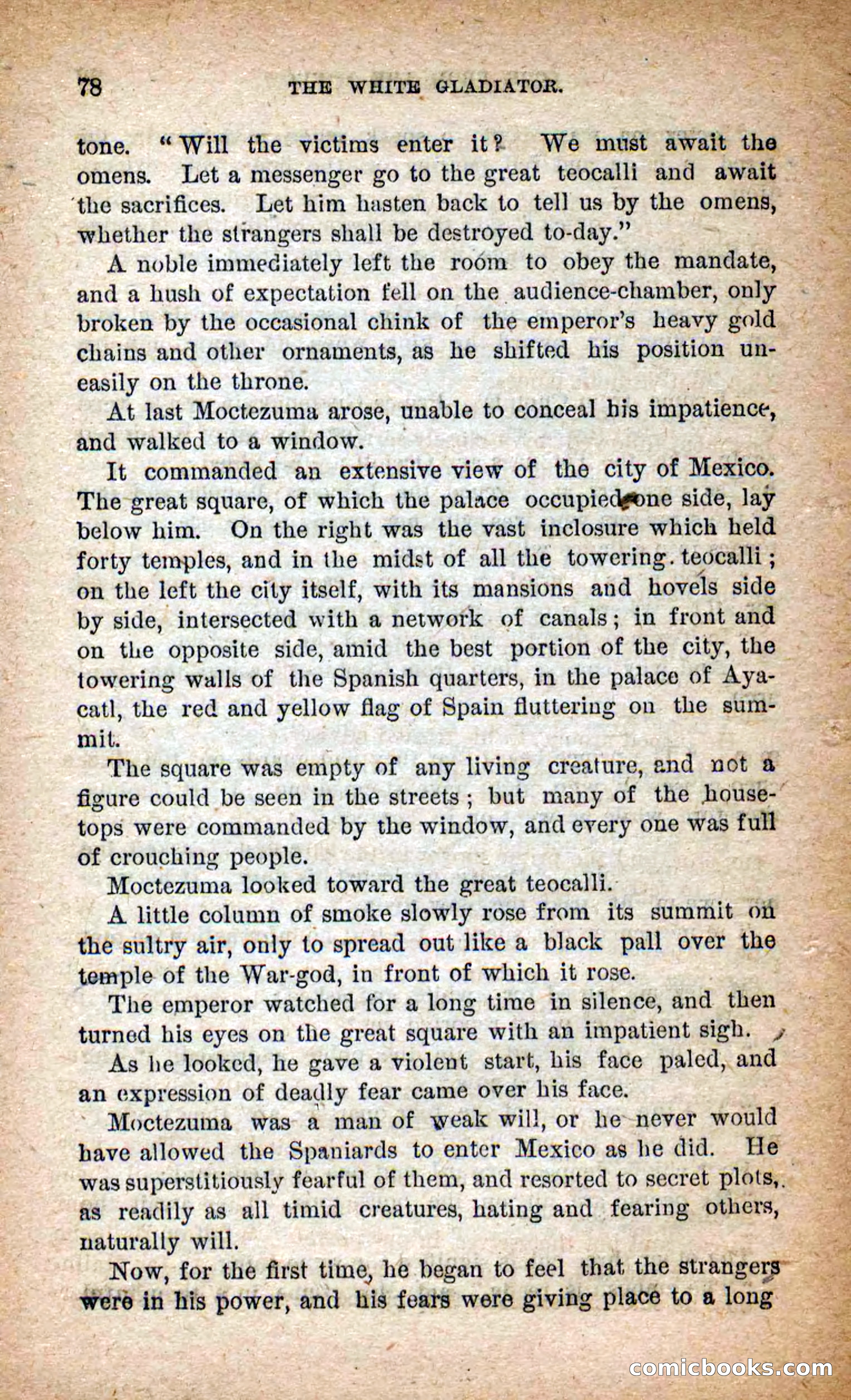 Beadle's Dime Novels No. 253: The White Gladiator — page 74: Pulp Fiction, 1872