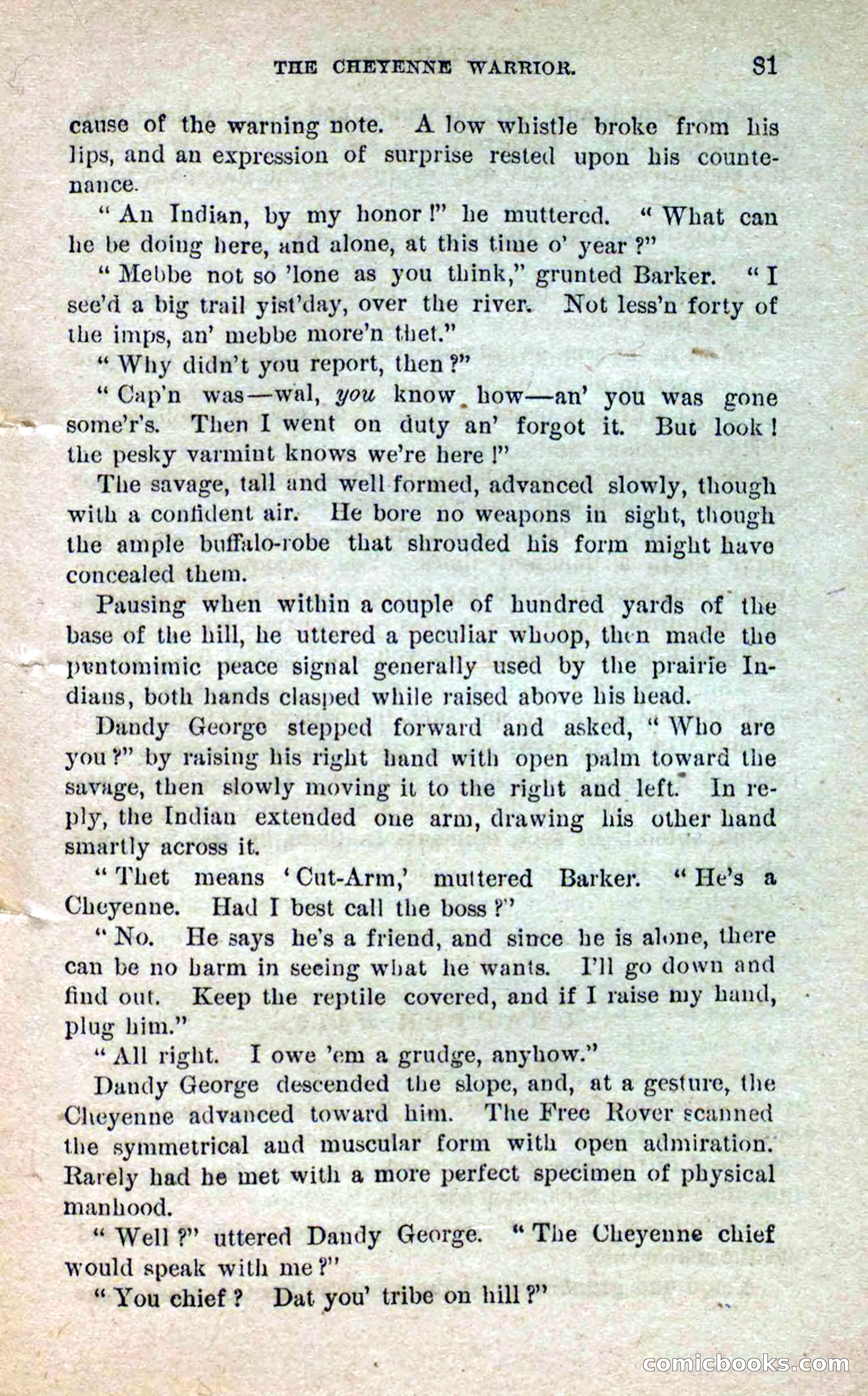 Beadle's Dime Novels No. 264: Mountain Kate — page 77: Pulp Fiction, 1872