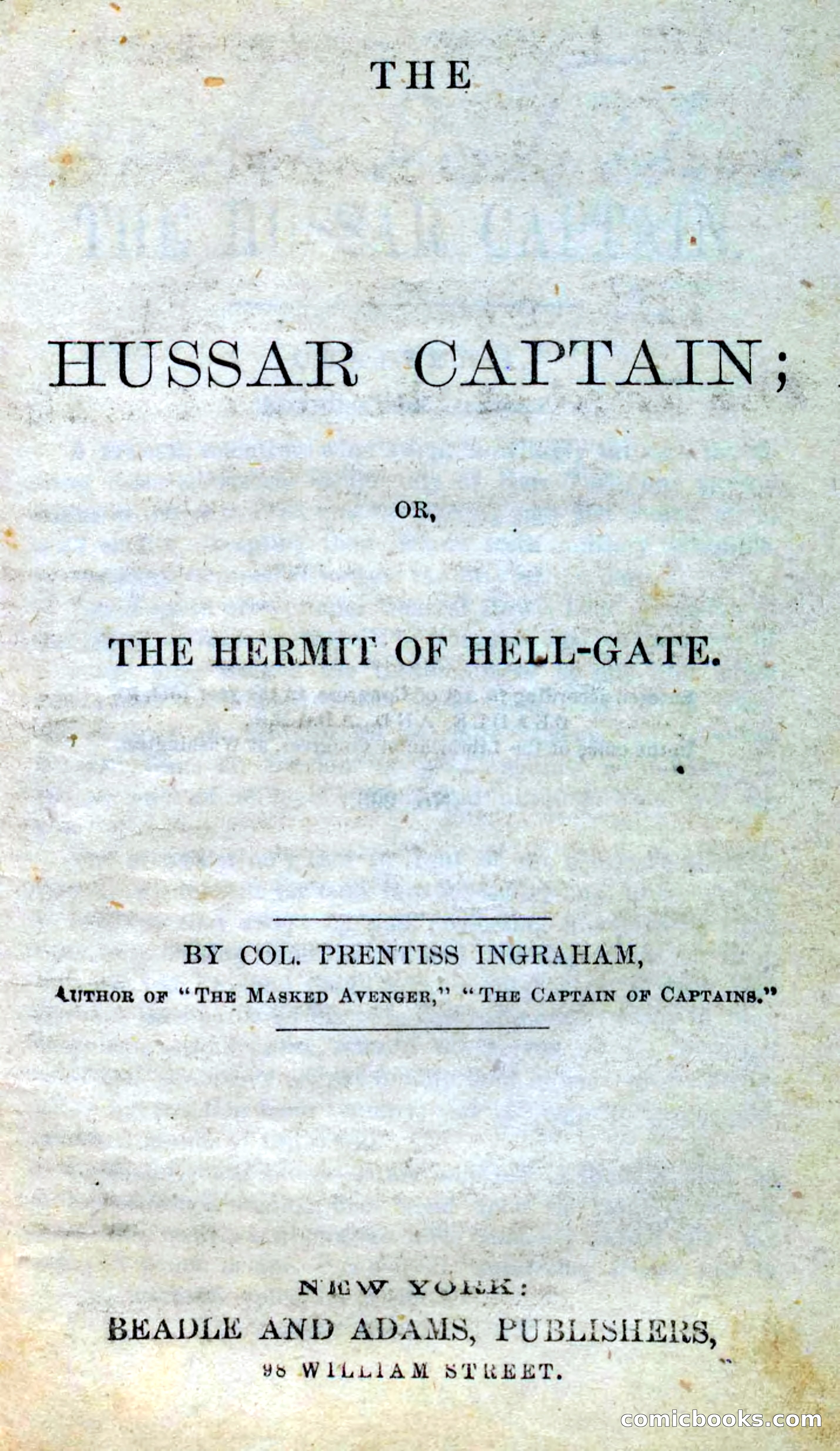 Beadle's Dime Novels No. 298: The Hussar Captain — page 3 of 100