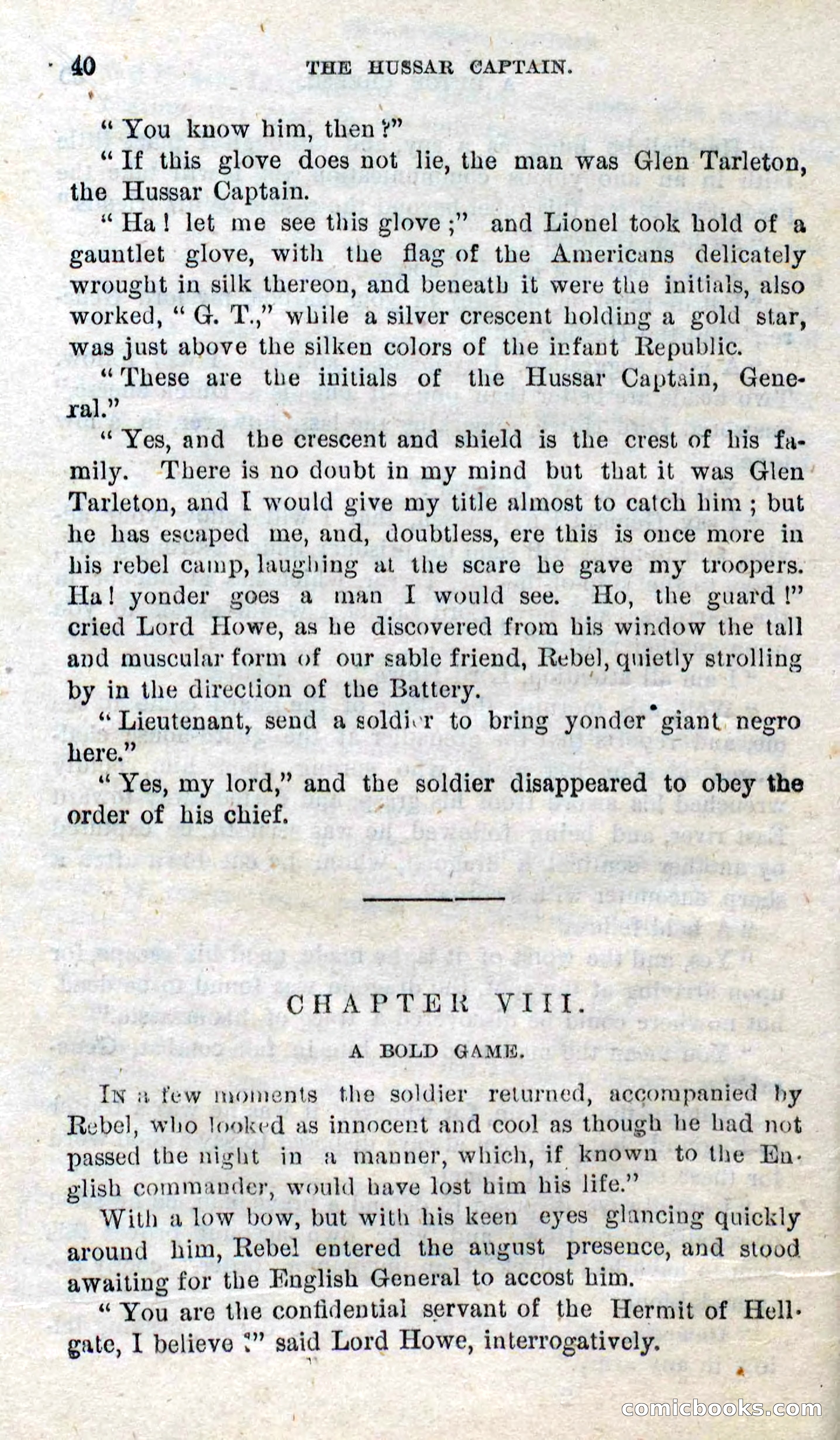 Beadle's Dime Novels No. 298: The Hussar Captain — page 36 of 100
