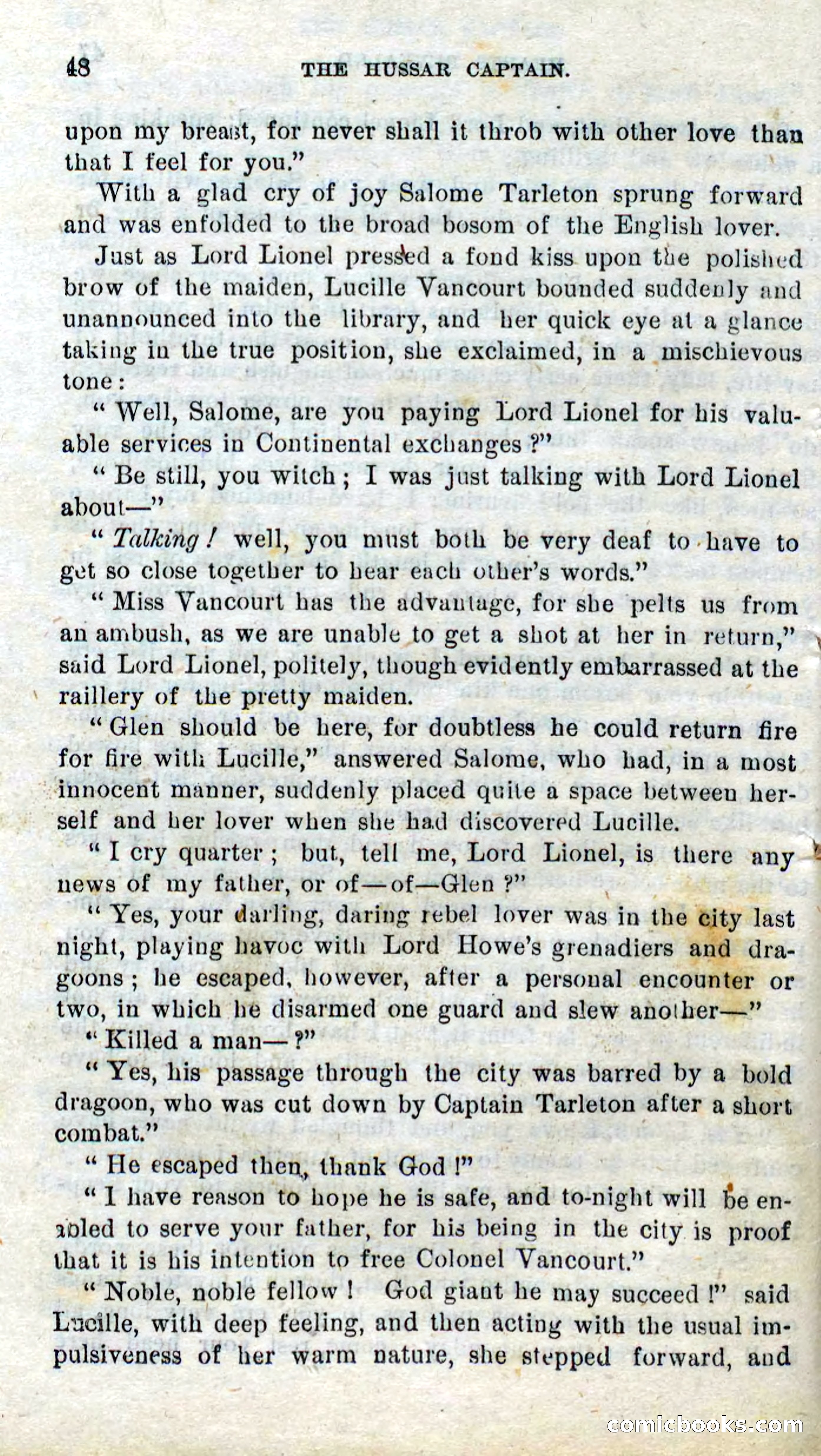 Beadle's Dime Novels No. 298: The Hussar Captain — page 44 of 100