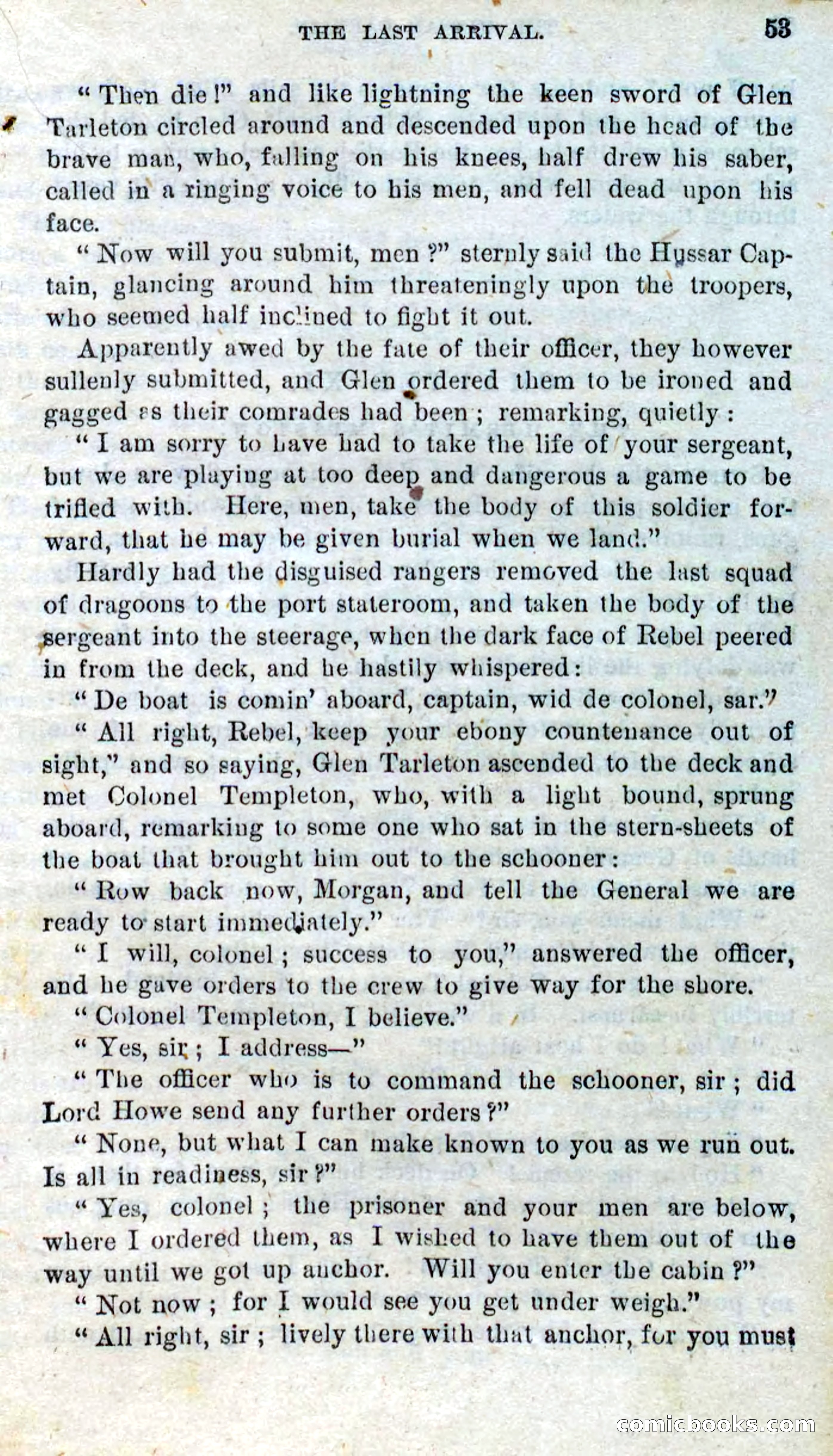 Beadle's Dime Novels No. 298: The Hussar Captain — page 49 of 100