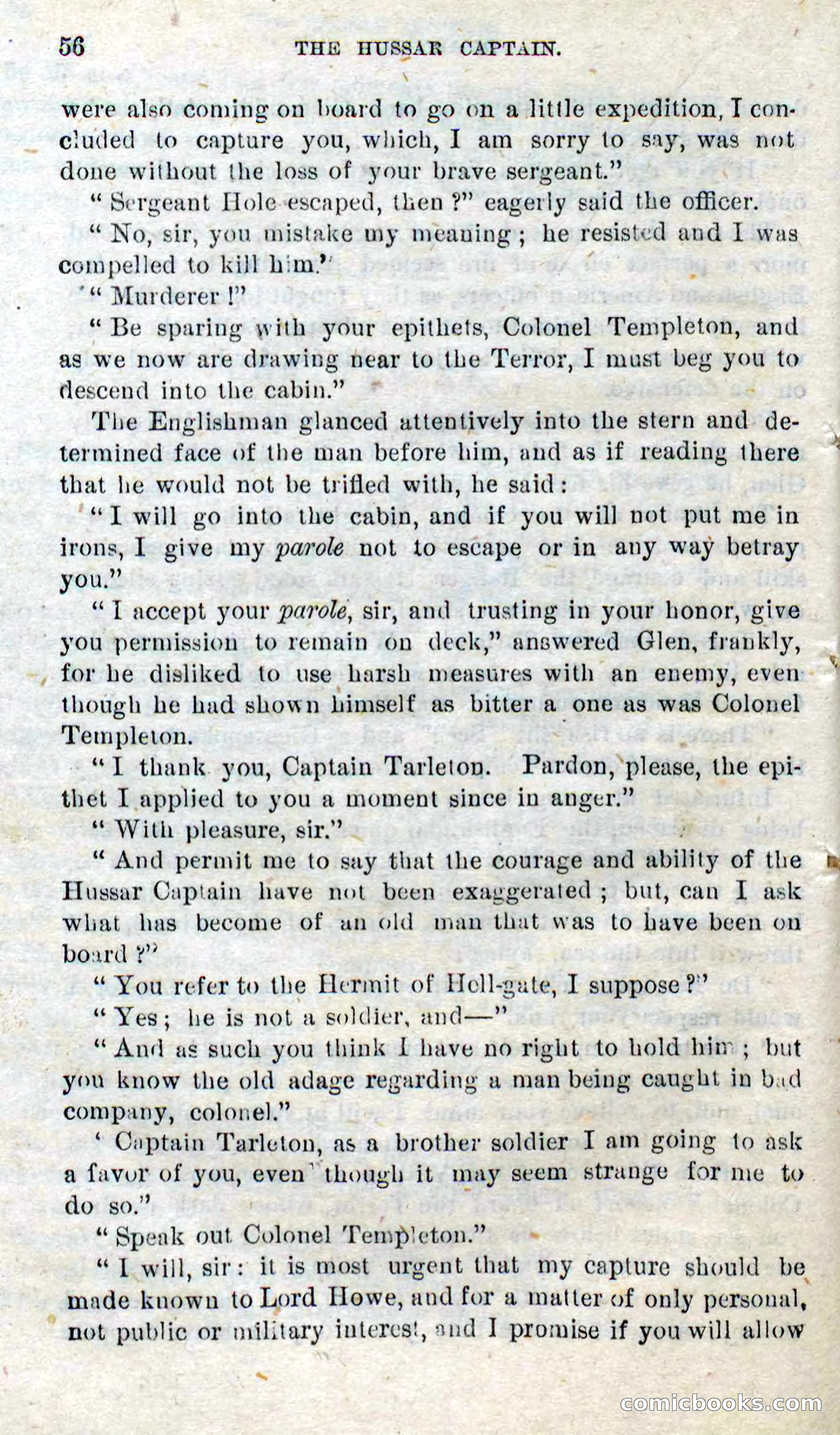 Beadle's Dime Novels No. 298: The Hussar Captain — page 52 of 100