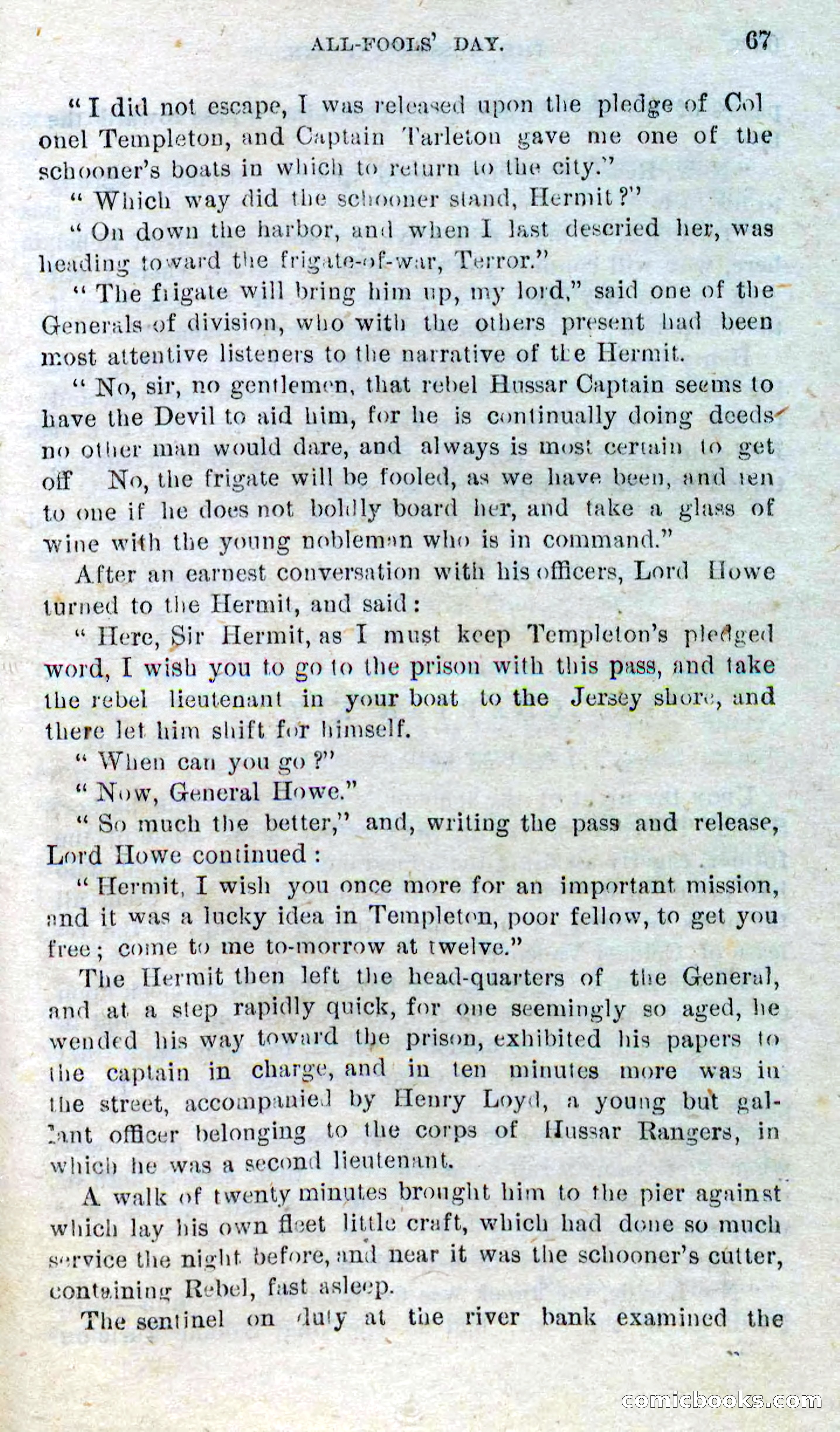 Beadle's Dime Novels No. 298: The Hussar Captain — page 63 of 100