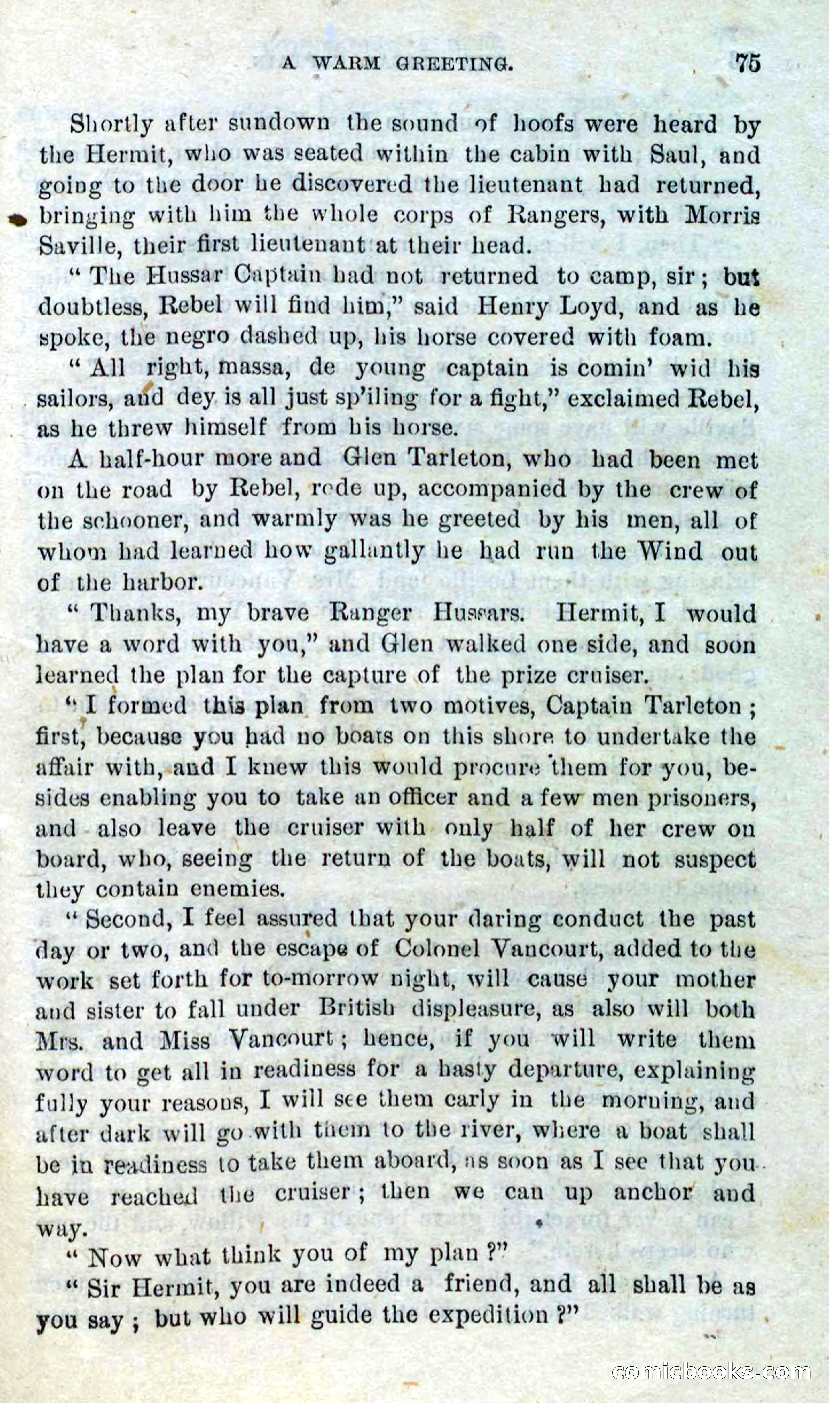 Beadle's Dime Novels No. 298: The Hussar Captain — page 71 of 100