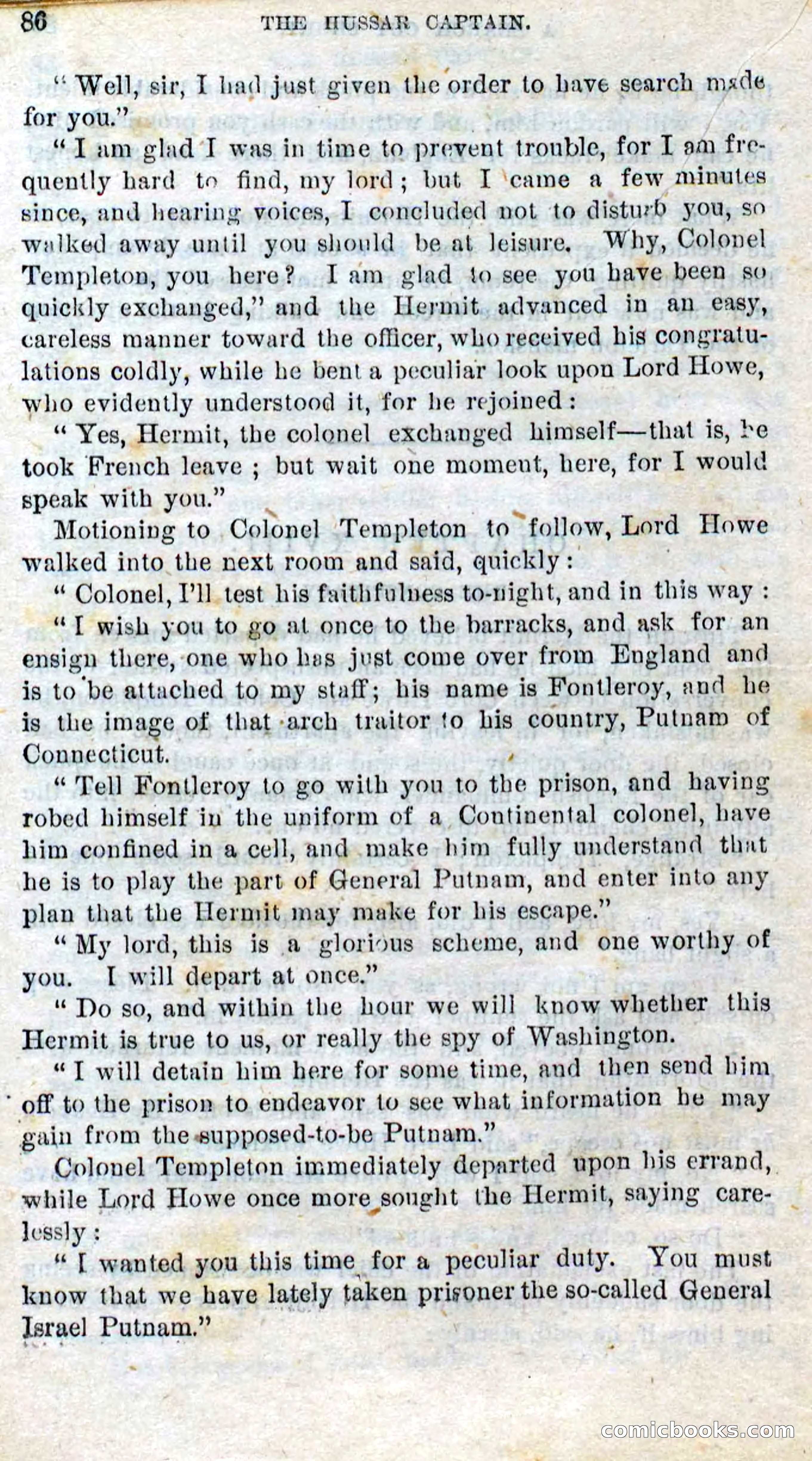 Beadle's Dime Novels No. 298: The Hussar Captain — page 82 of 100
