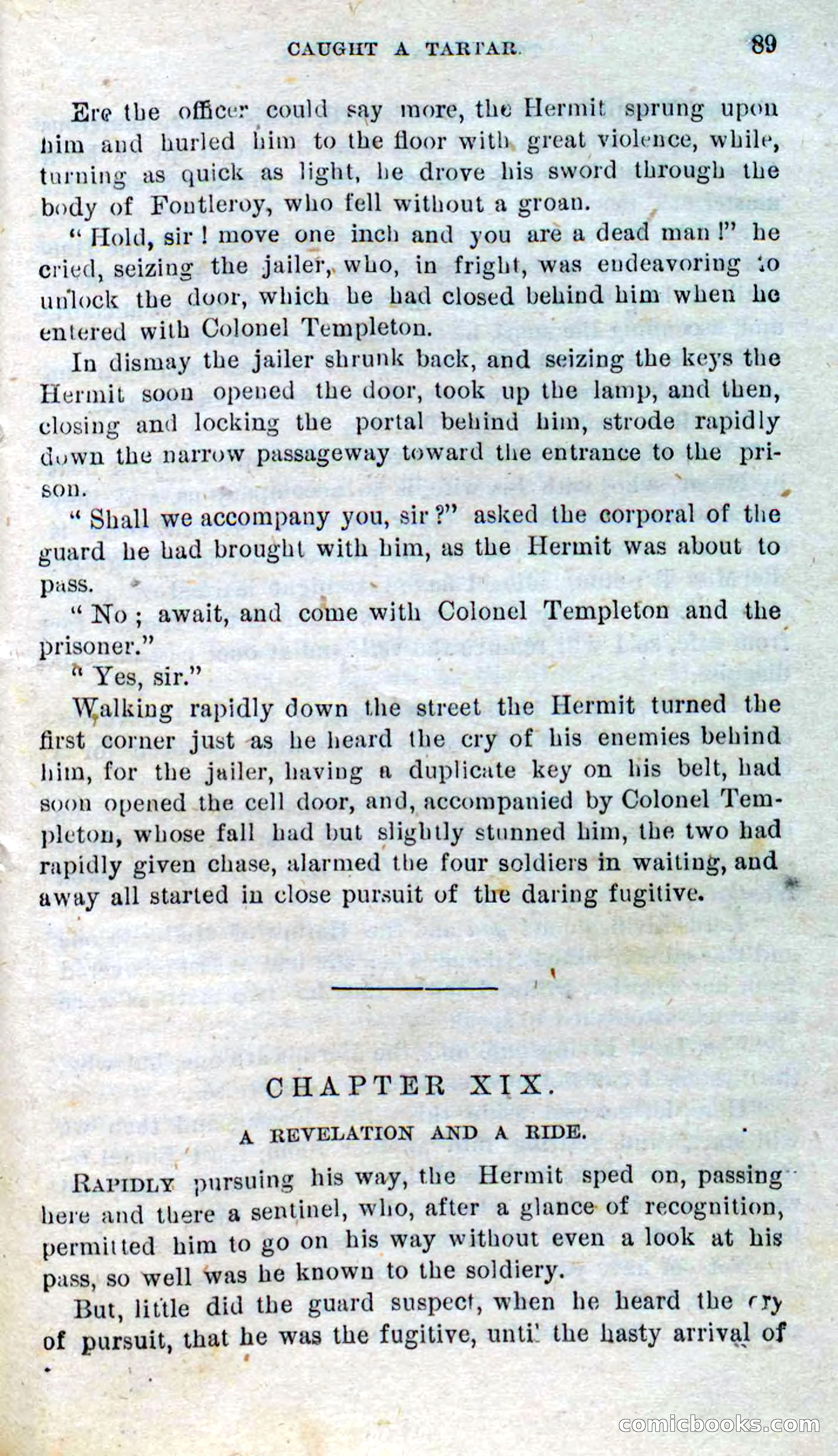 Beadle's Dime Novels No. 298: The Hussar Captain — page 85 of 100