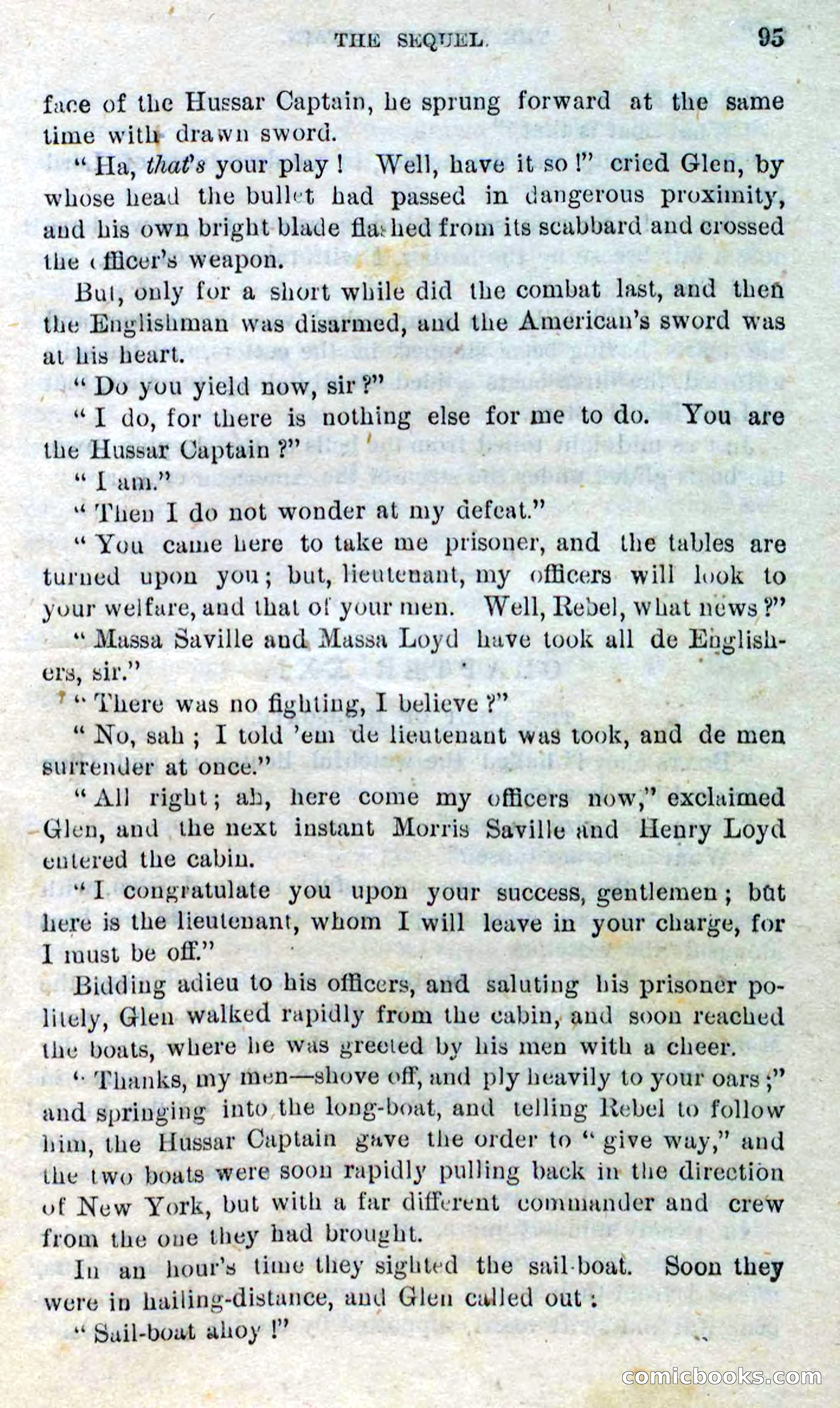 Beadle's Dime Novels No. 298: The Hussar Captain — page 91 of 100