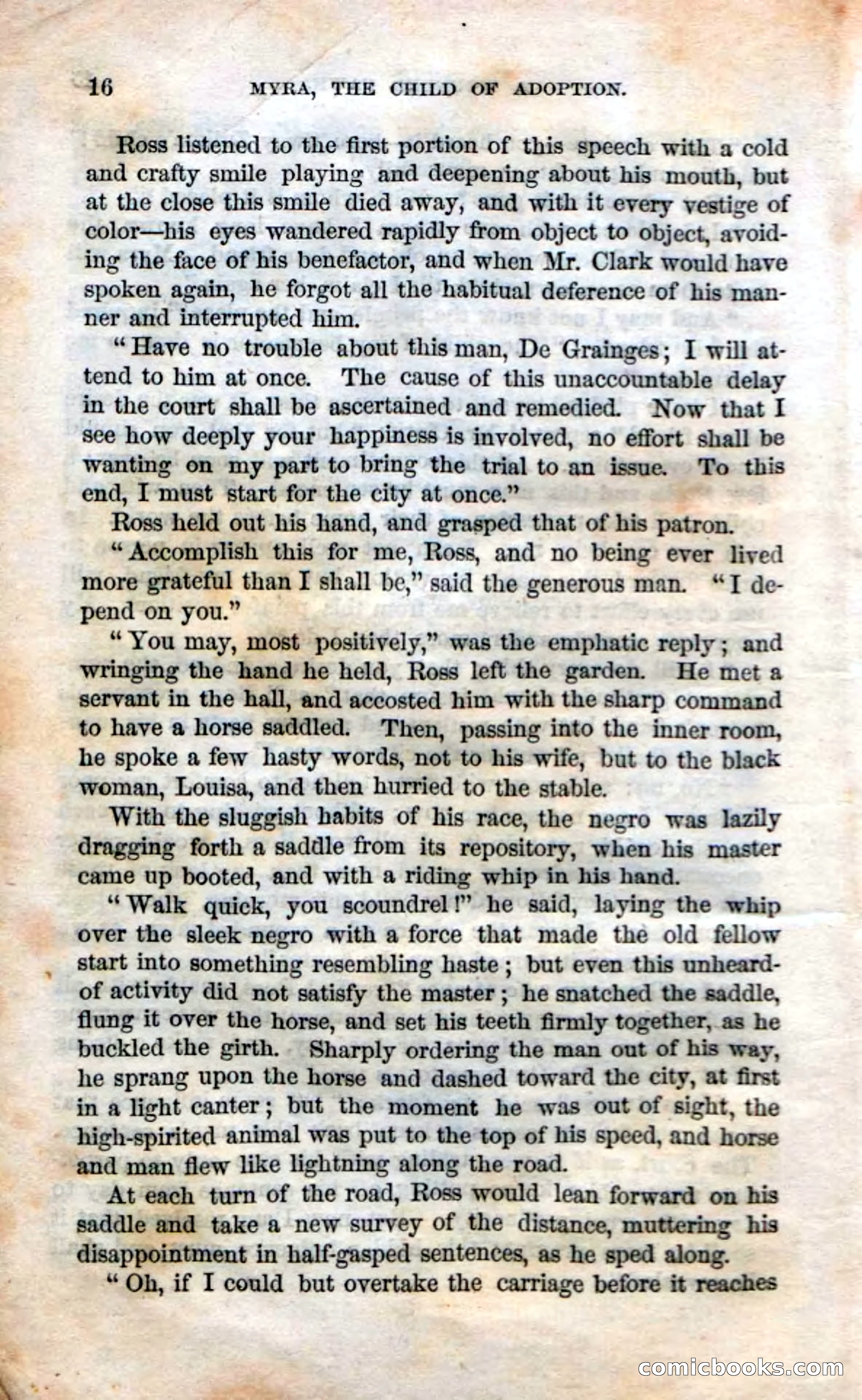 Beadle's Dime Novels No. 3: Myra, the Child of Adoption — page 18 of 130