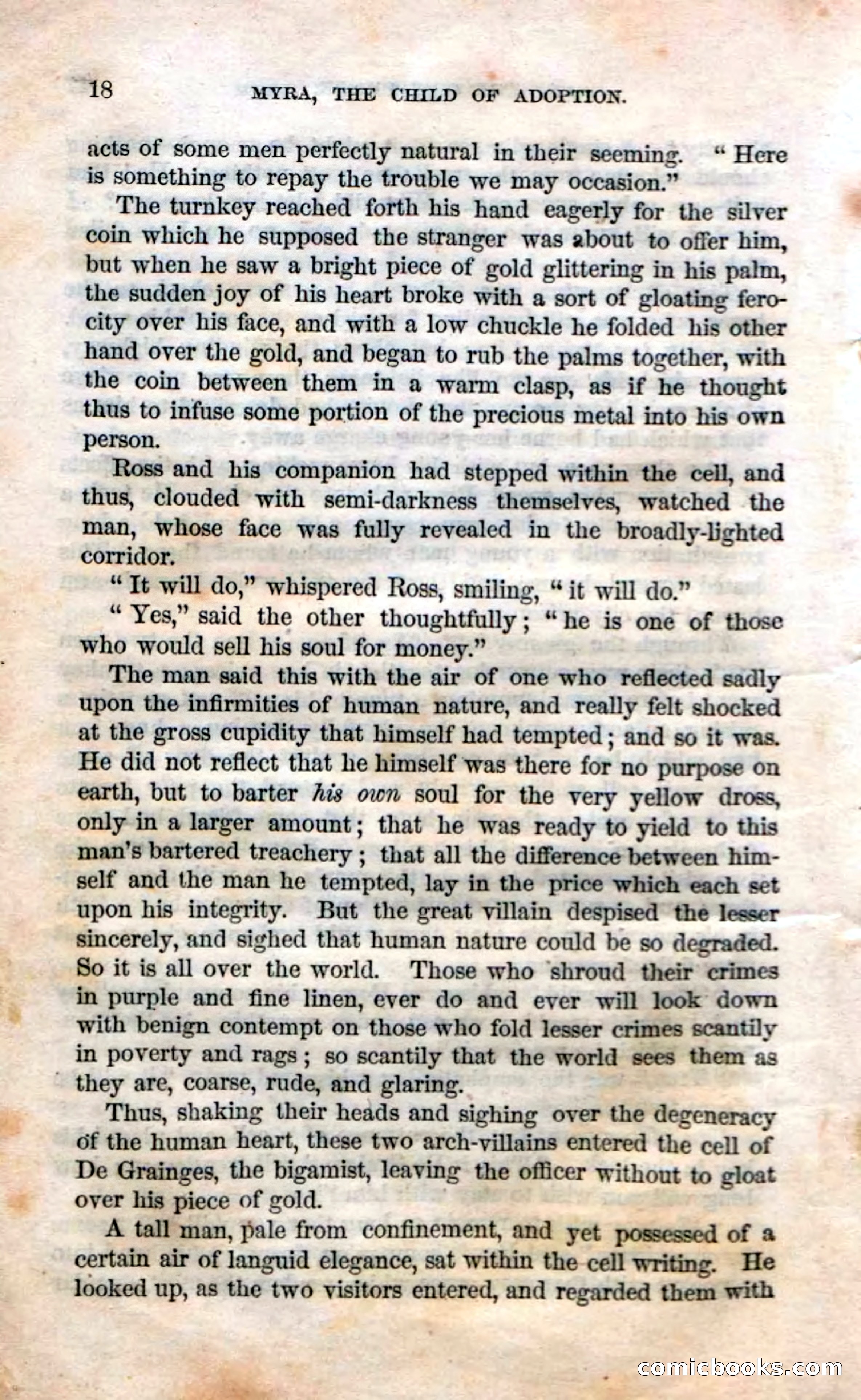 Beadle's Dime Novels No. 3: Myra, the Child of Adoption — page 20 of 130