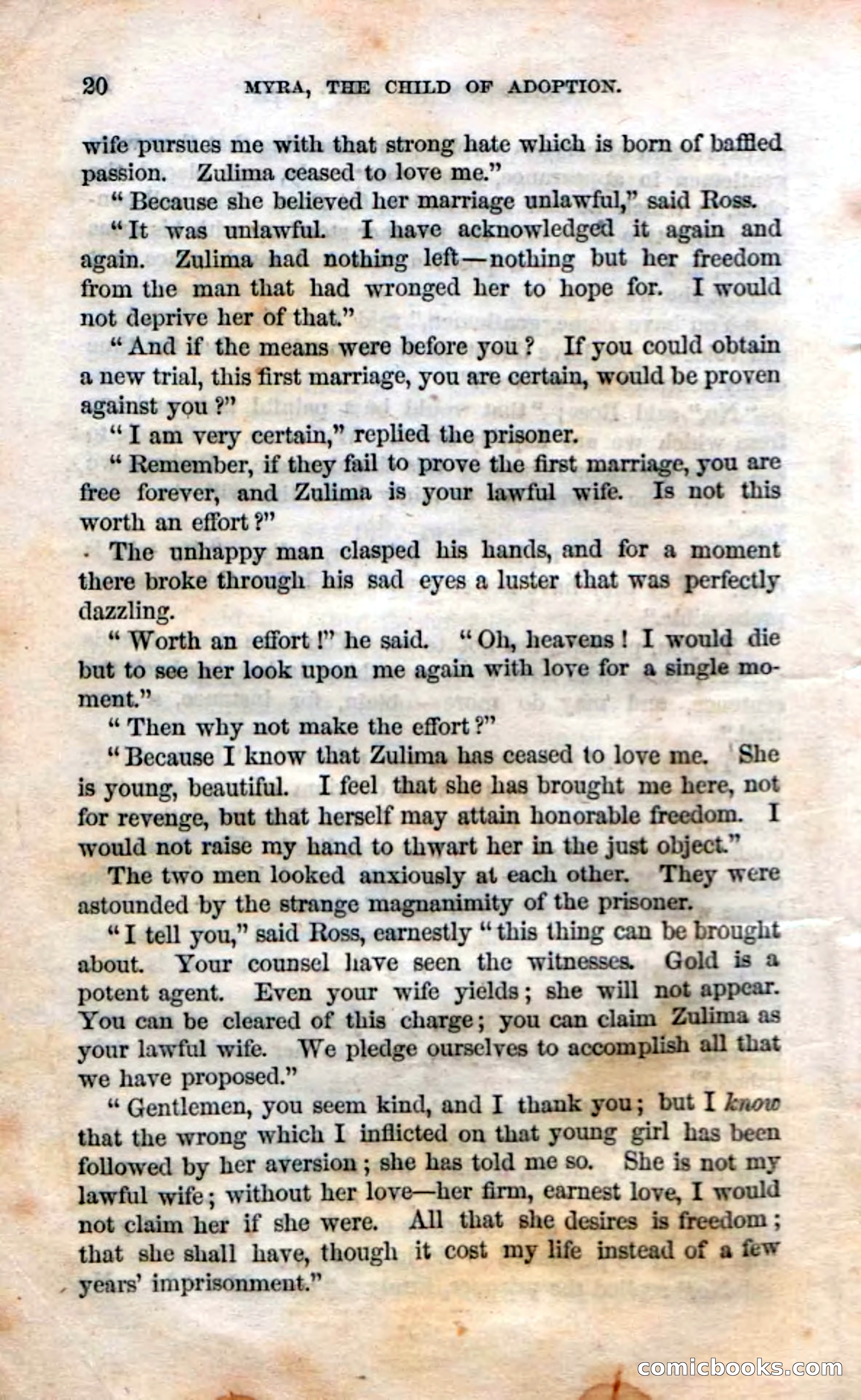 Beadle's Dime Novels No. 3: Myra, the Child of Adoption — page 22 of 130