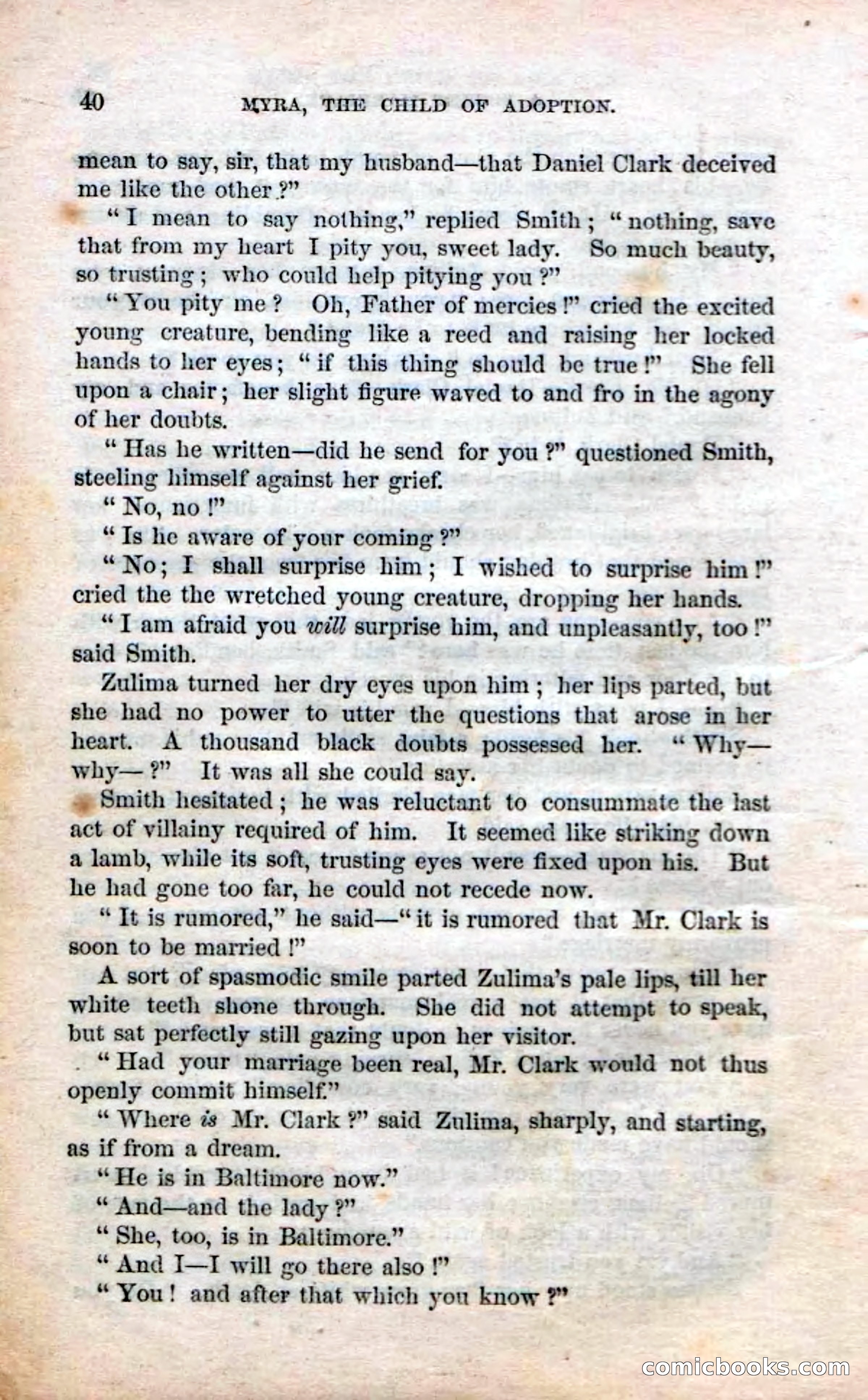 Beadle's Dime Novels No. 3: Myra, the Child of Adoption — page 42 of 130