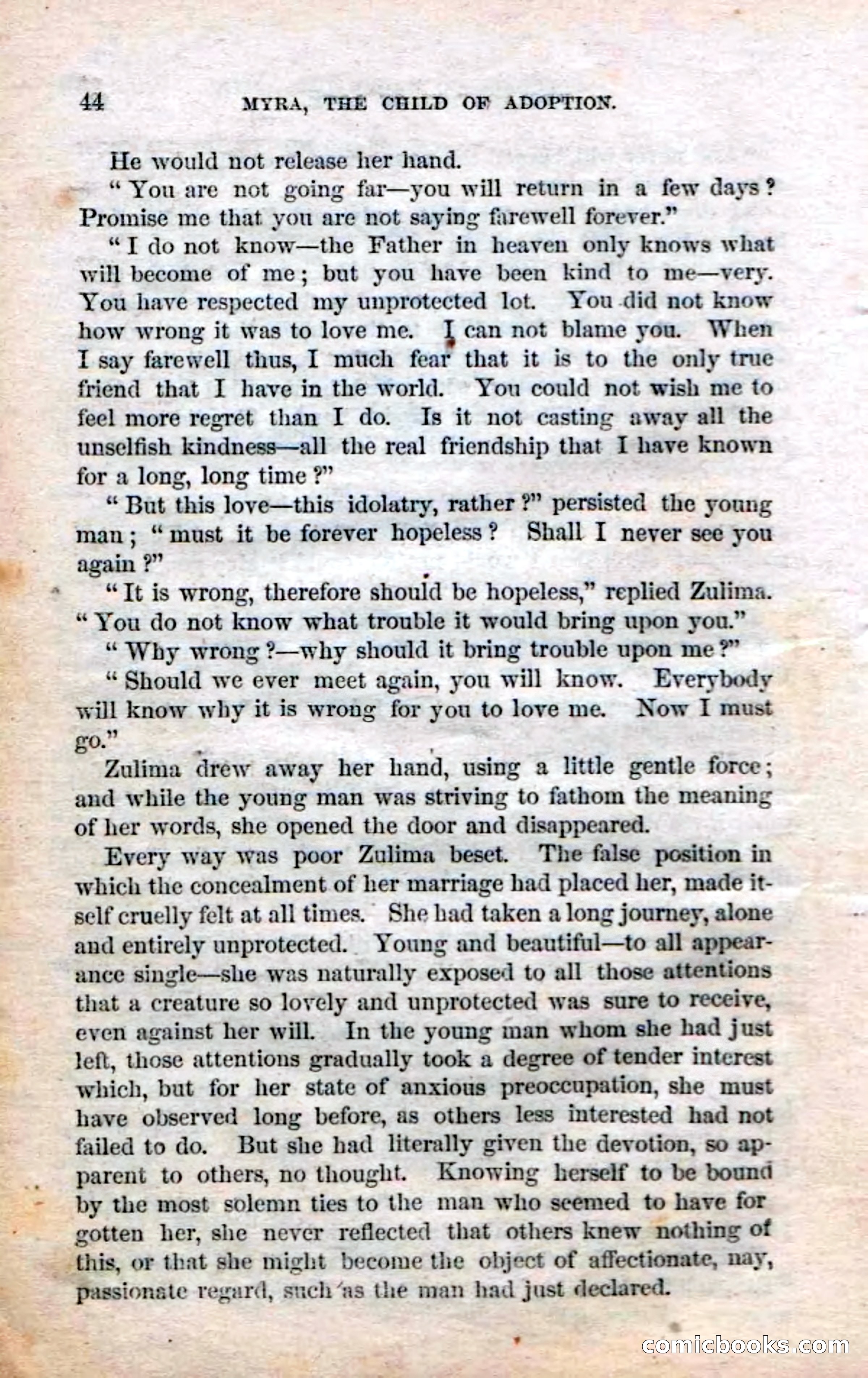 Beadle's Dime Novels No. 3: Myra, the Child of Adoption — page 46 of 130