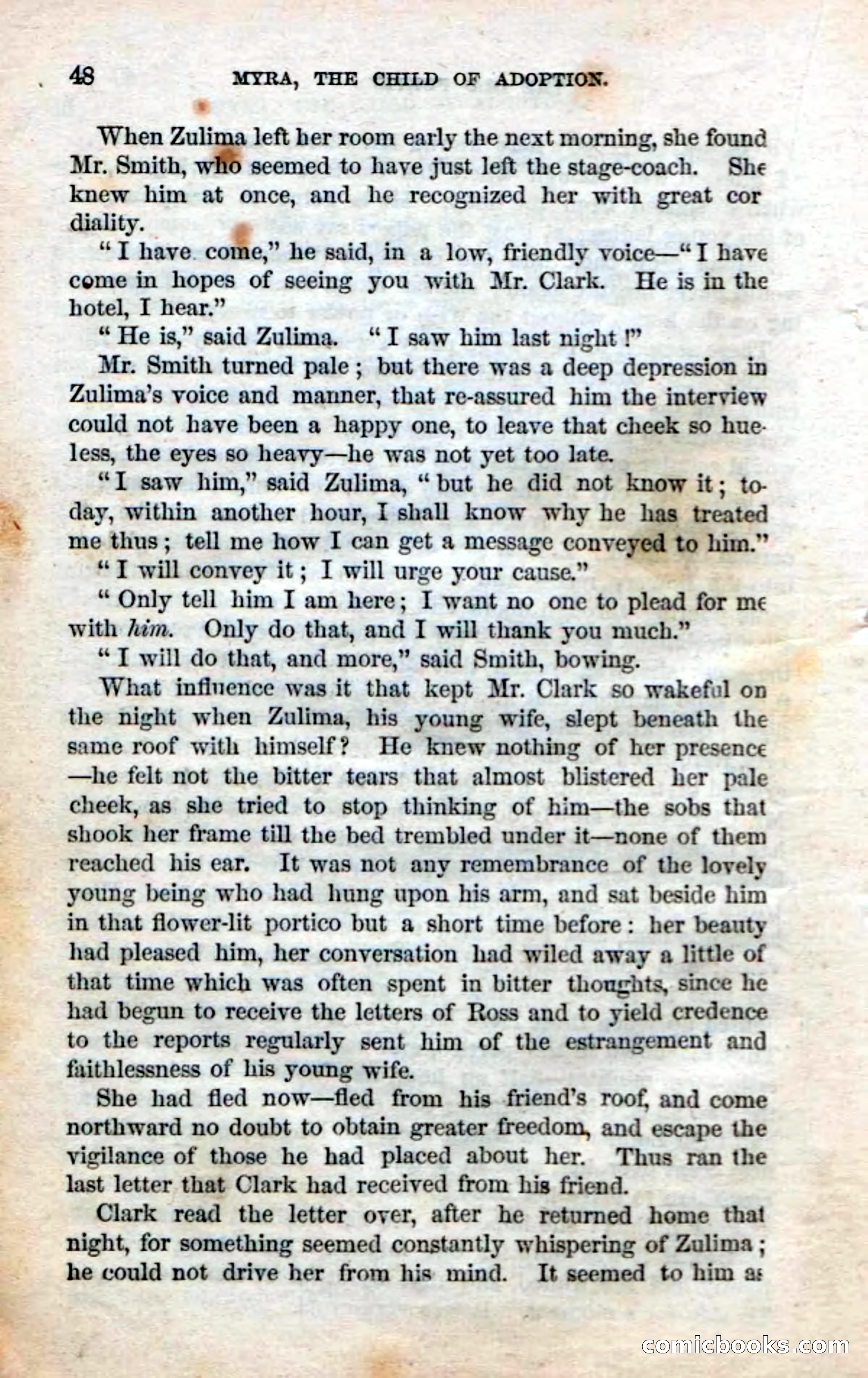 Beadle's Dime Novels No. 3: Myra, the Child of Adoption — page 50 of 130