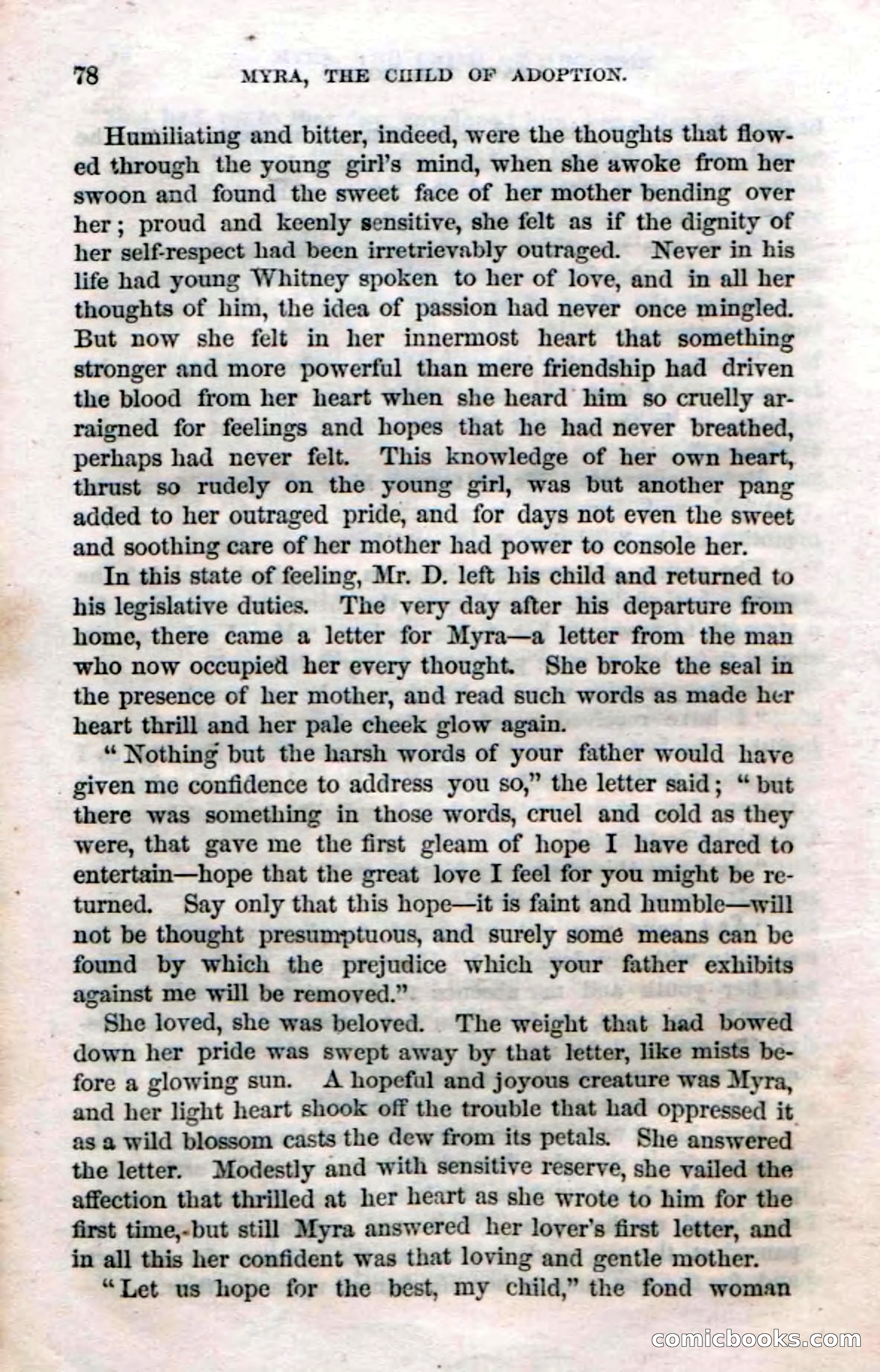 Beadle's Dime Novels No. 3: Myra, the Child of Adoption — page 80 of 130