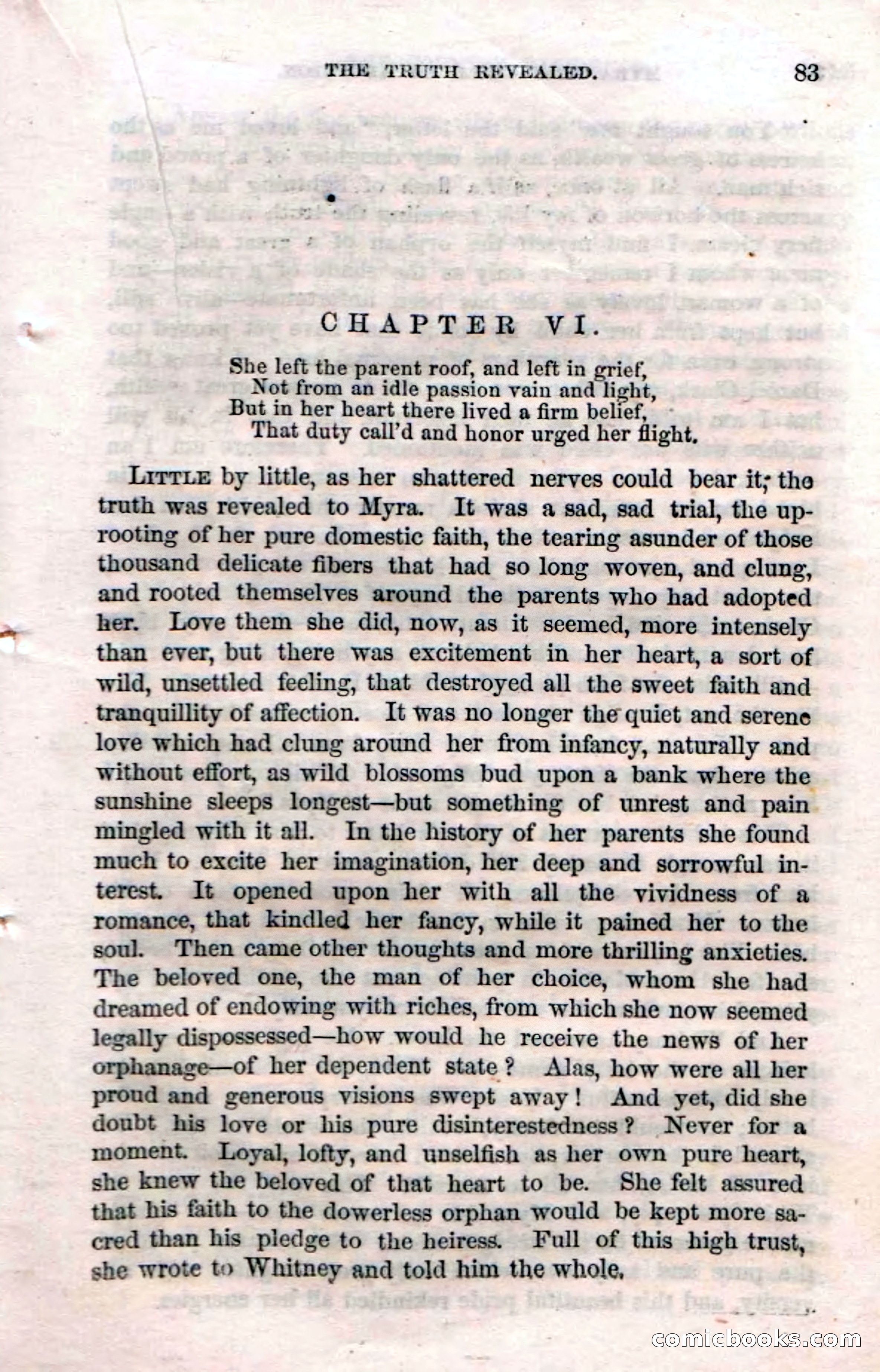 Beadle's Dime Novels No. 3: Myra, the Child of Adoption — page 85 of 130
