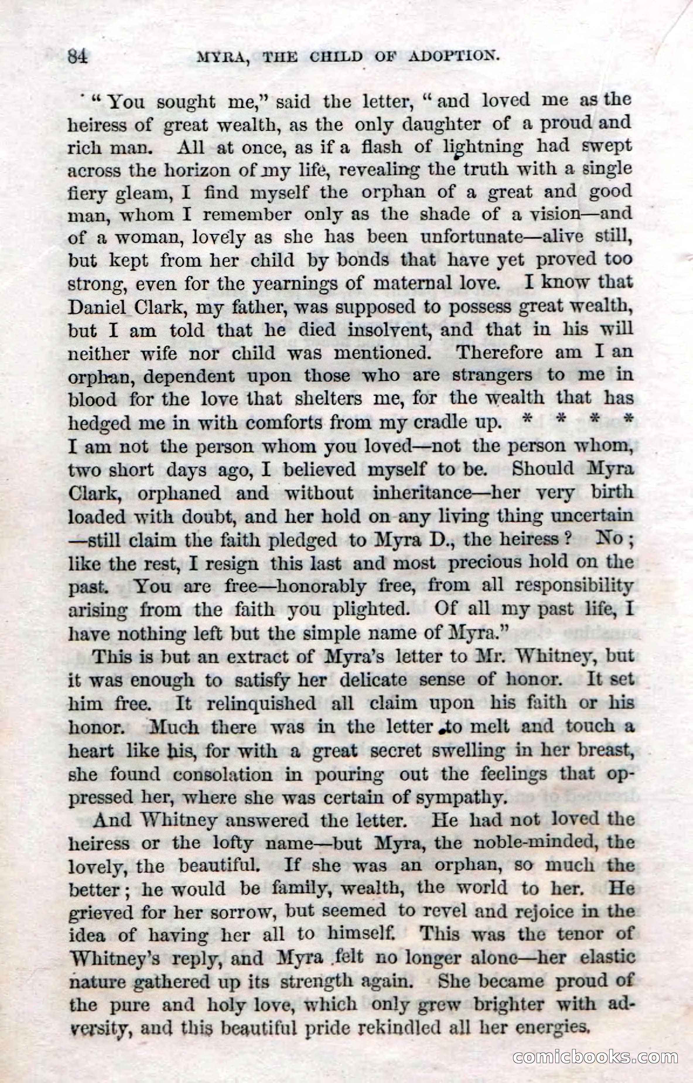 Beadle's Dime Novels No. 3: Myra, the Child of Adoption — page 86 of 130