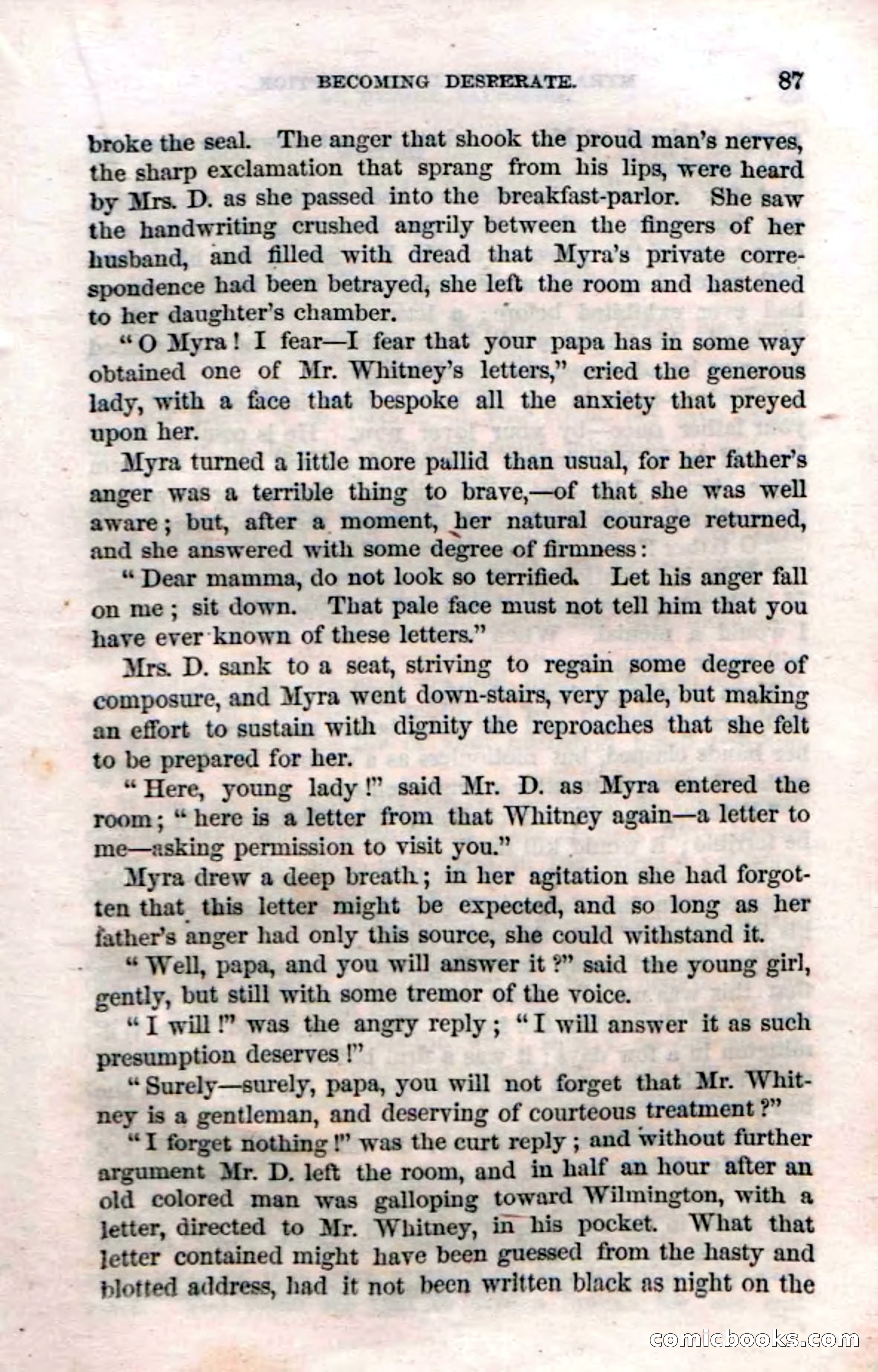 Beadle's Dime Novels No. 3: Myra, the Child of Adoption — page 89 of 130