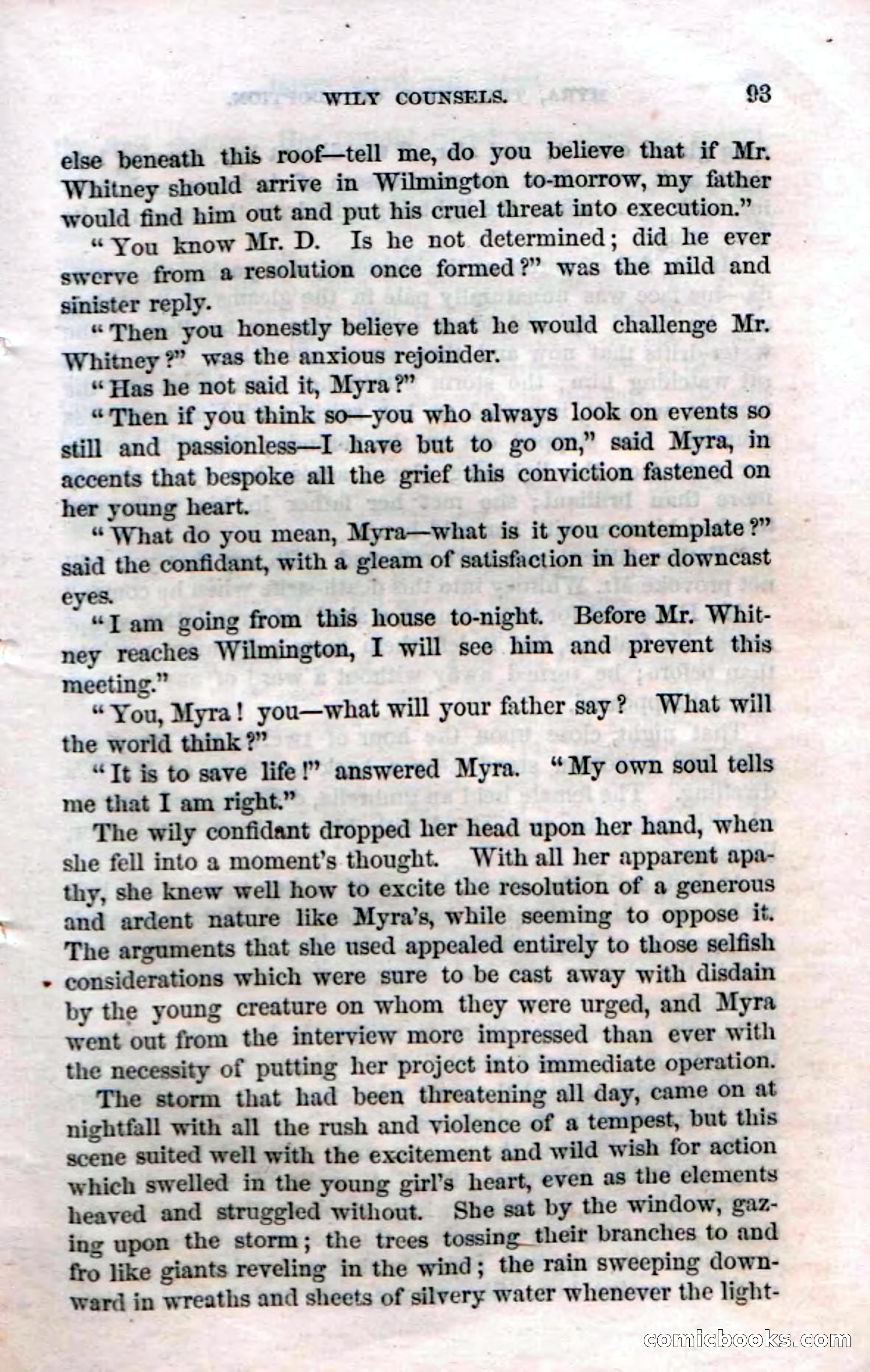Beadle's Dime Novels No. 3: Myra, the Child of Adoption — page 95 of 130