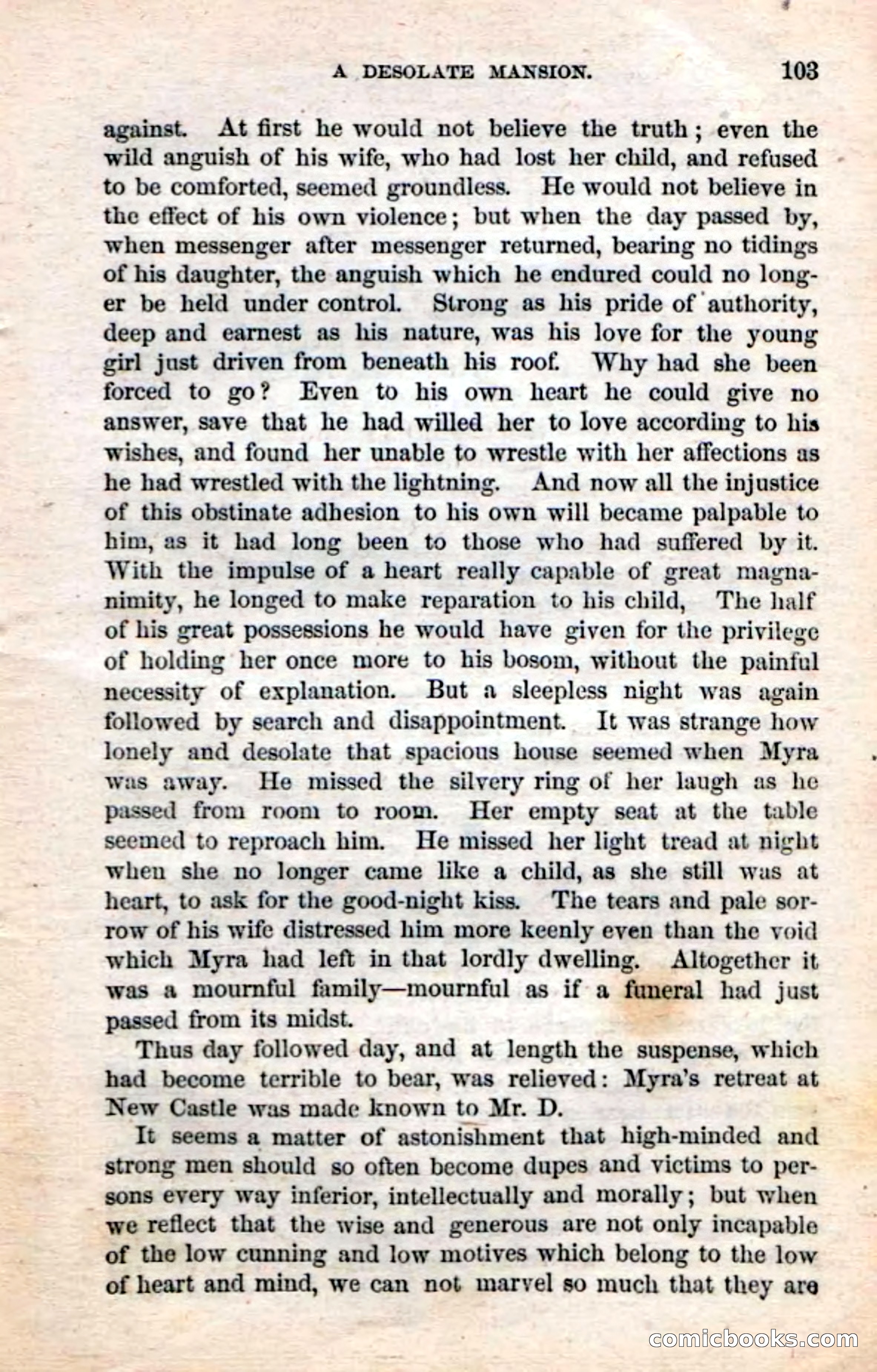 Beadle's Dime Novels No. 3: Myra, the Child of Adoption — page 105 of 130