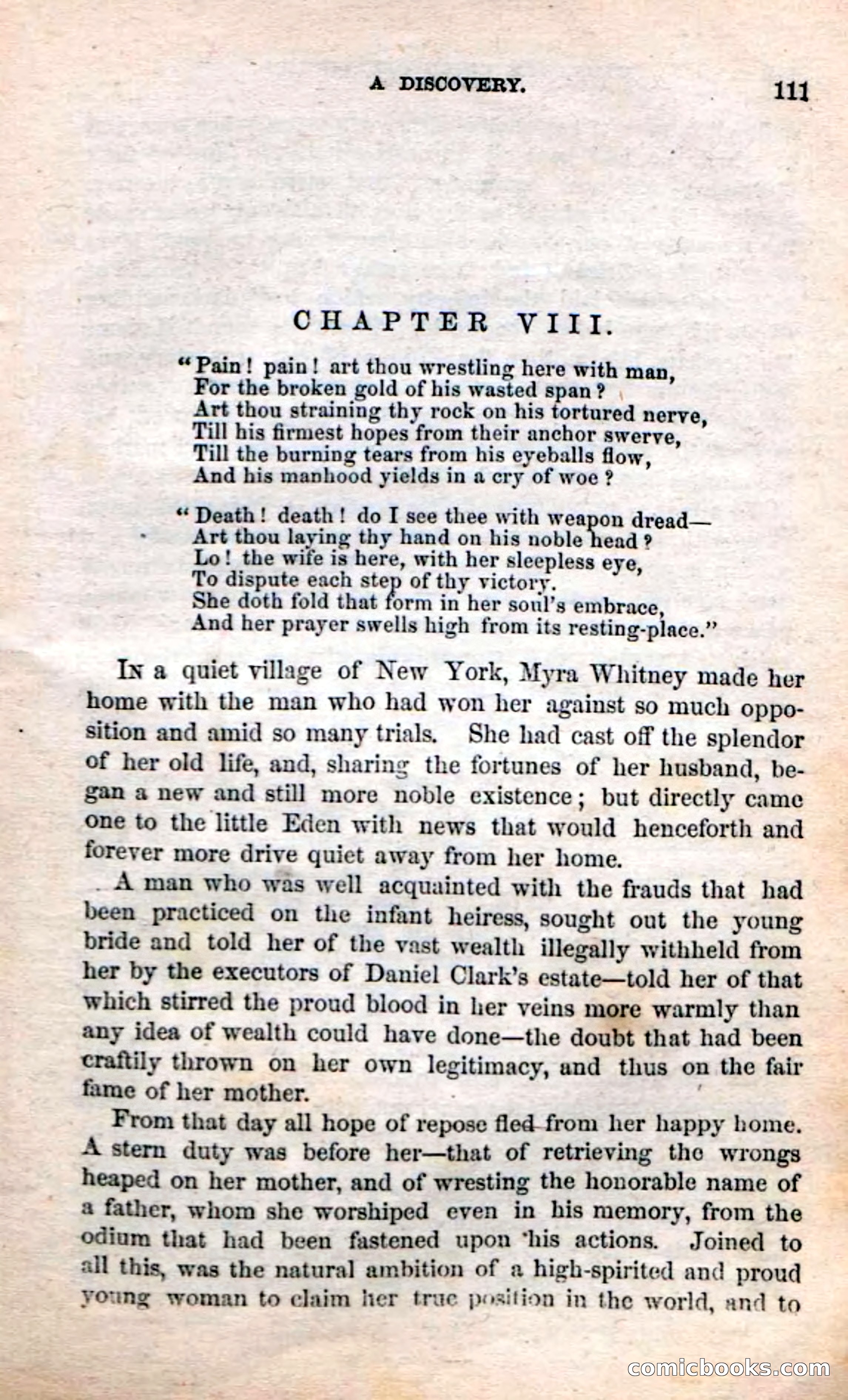 Beadle's Dime Novels No. 3: Myra, the Child of Adoption — page 113 of 130