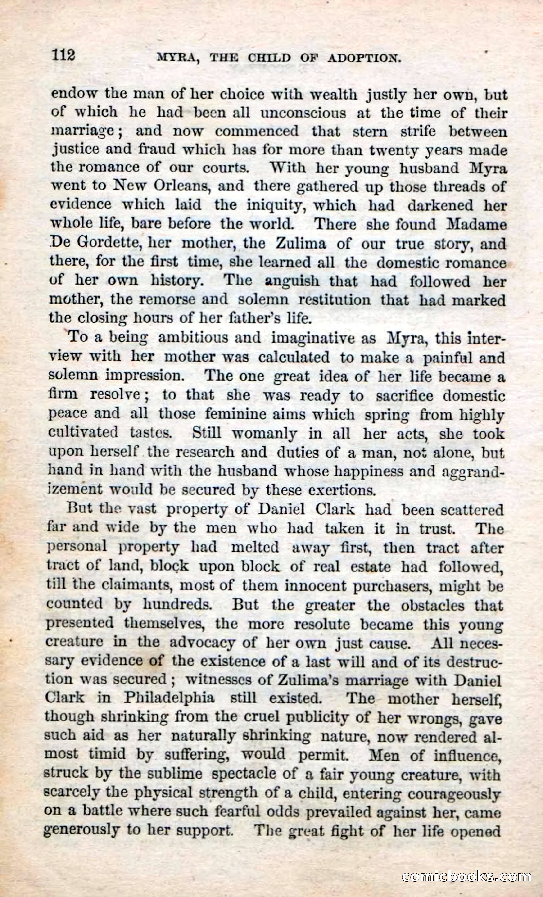 Beadle's Dime Novels No. 3: Myra, the Child of Adoption — page 114 of 130