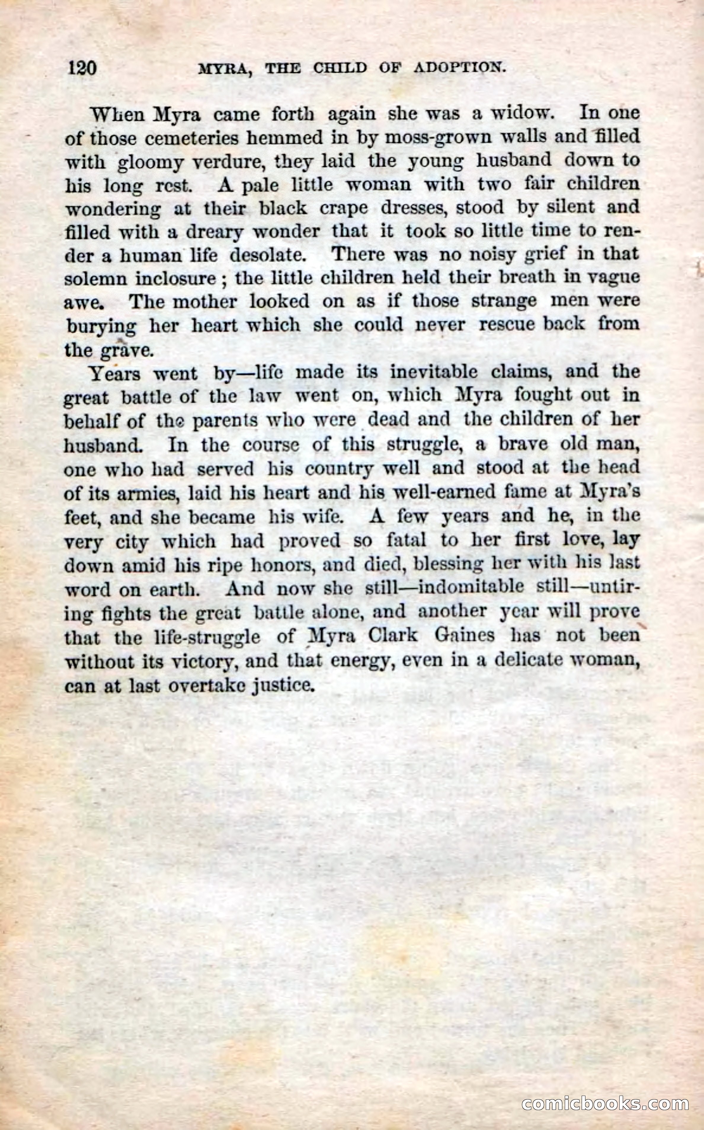 Beadle's Dime Novels No. 3: Myra, the Child of Adoption — page 122 of 130