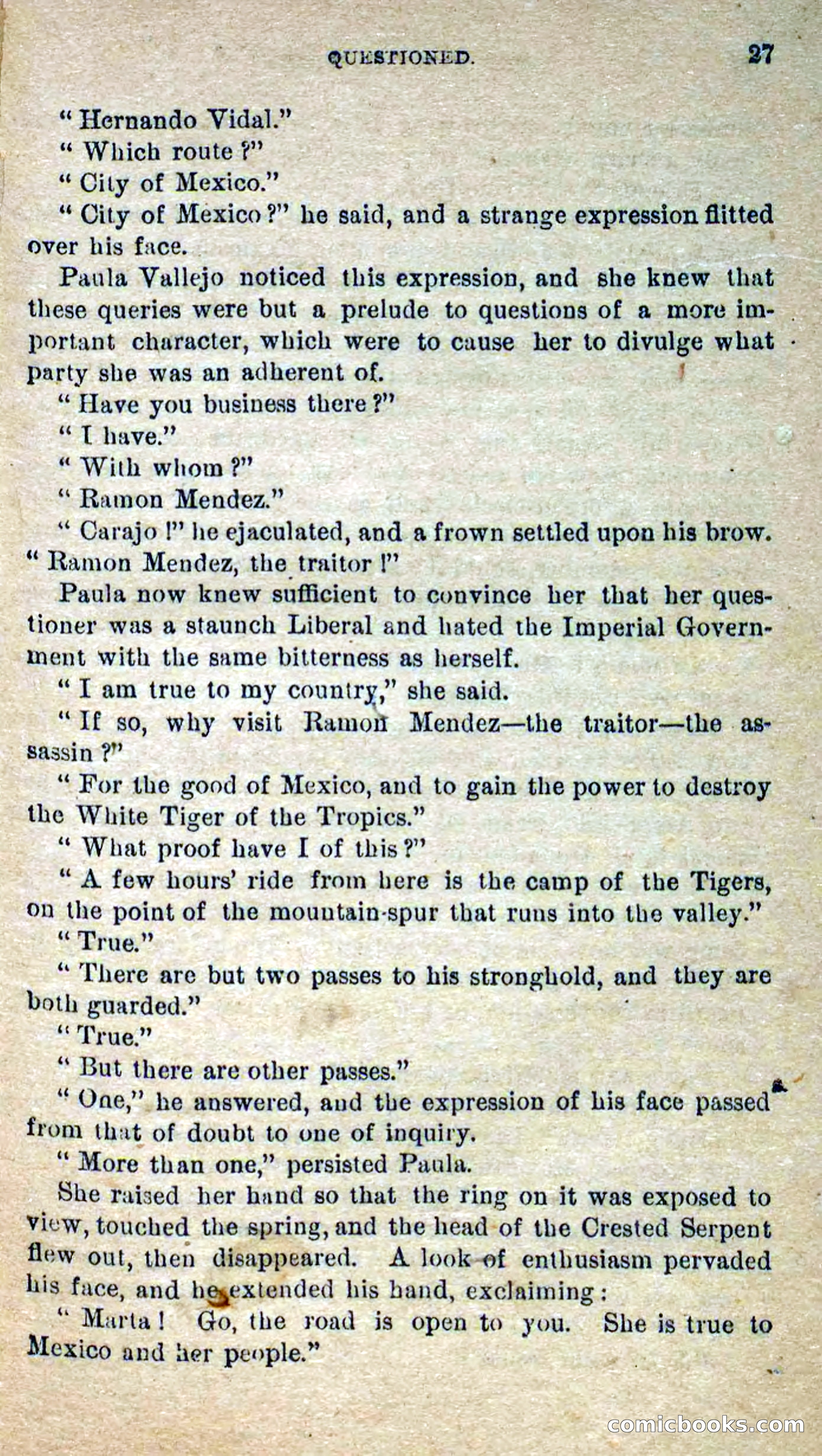 Beadle's Dime Novels No. 300: The Crested Serpent — page 23 of 100