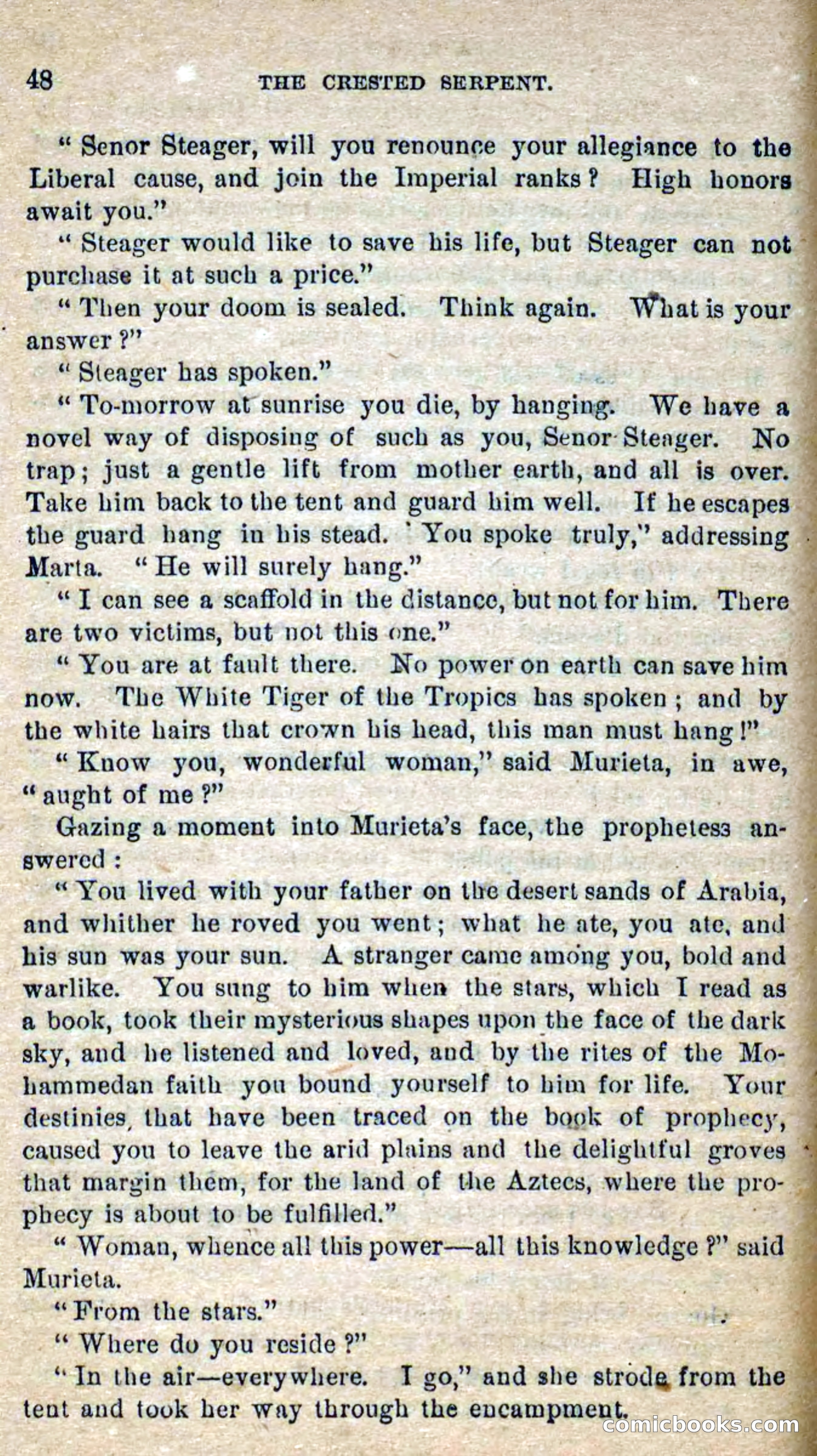 Beadle's Dime Novels No. 300: The Crested Serpent — page 44 of 100