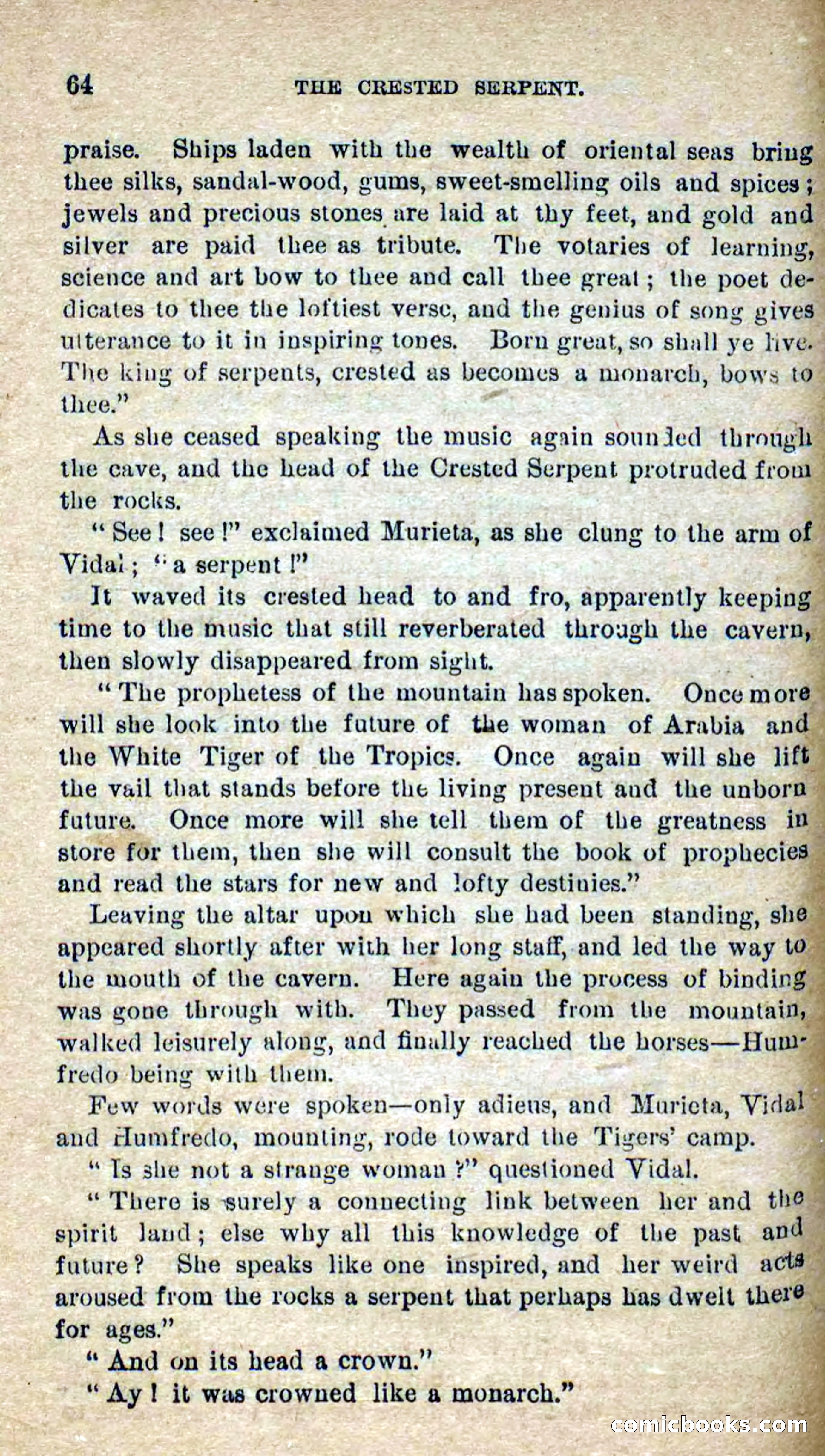 Beadle's Dime Novels No. 300: The Crested Serpent — page 60 of 100