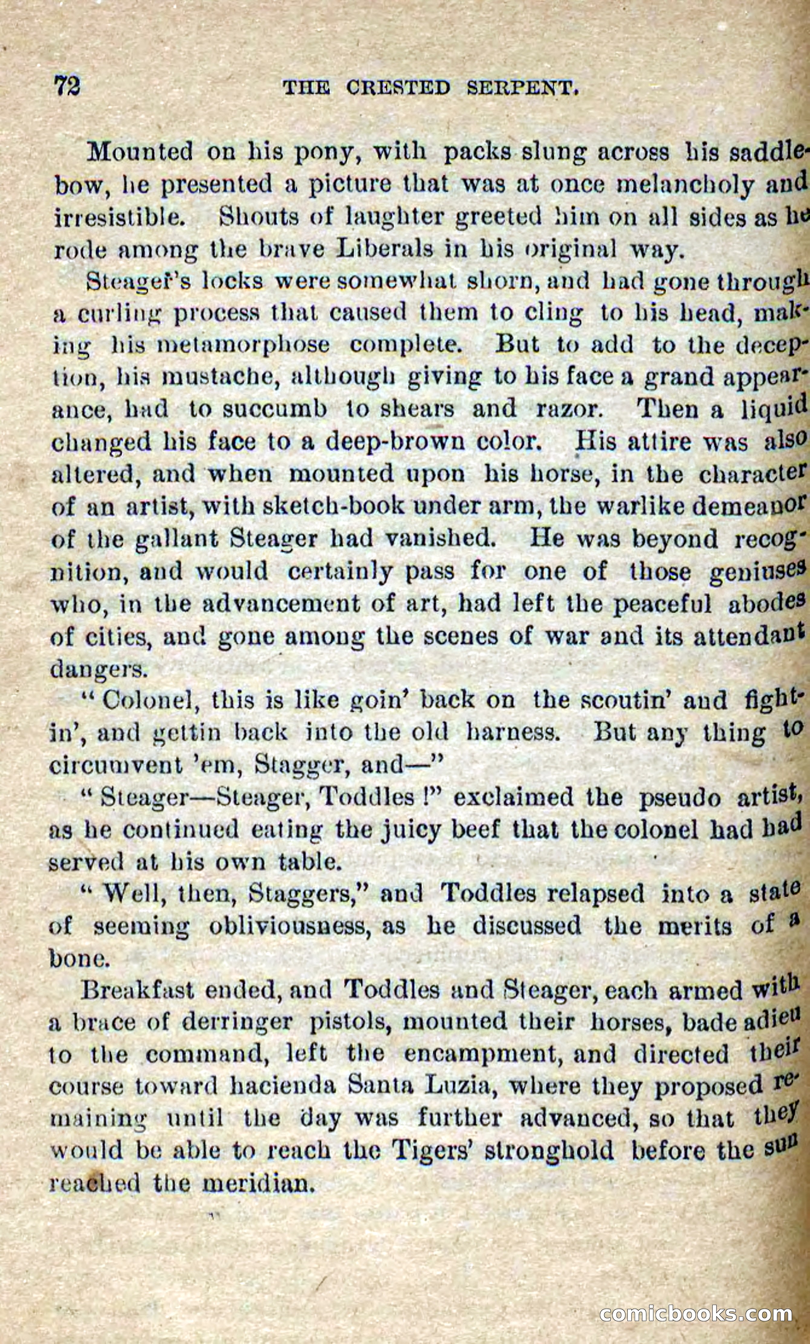 Beadle's Dime Novels No. 300: The Crested Serpent — page 68 of 100
